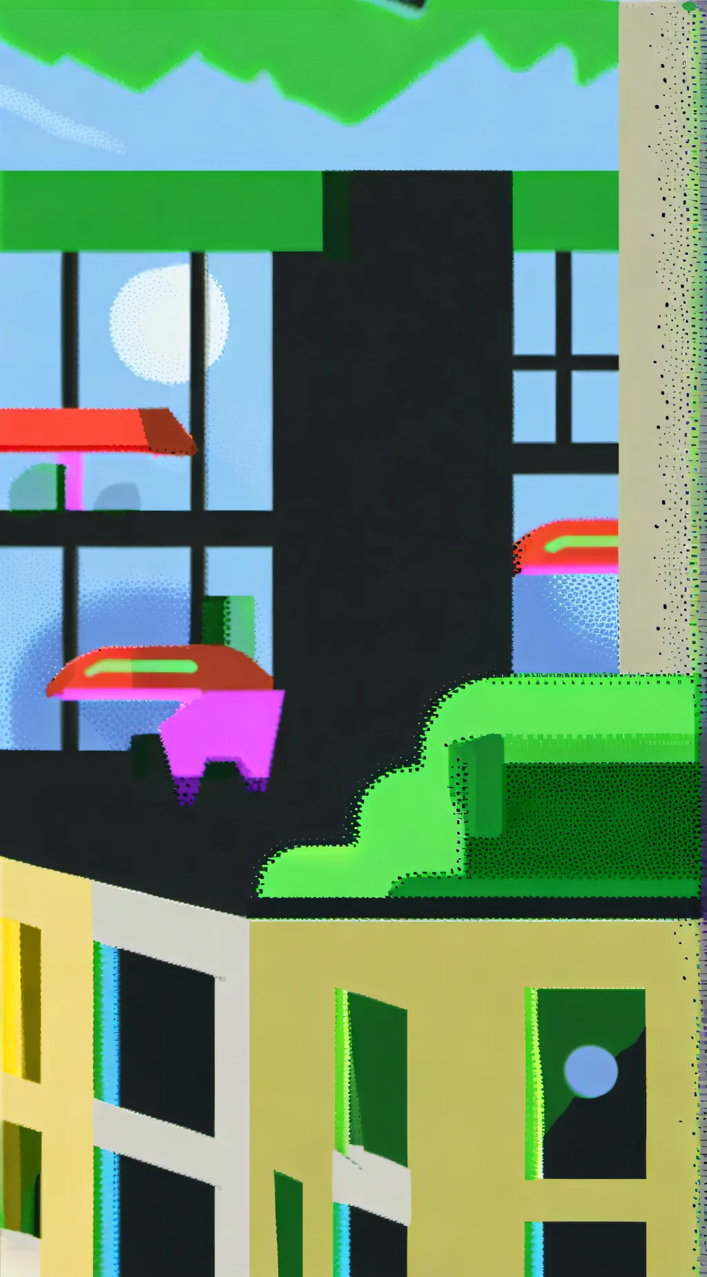 ai character: normal face background