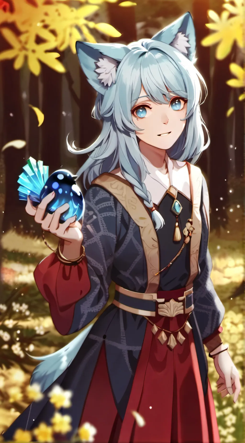 ai character: Bluey background