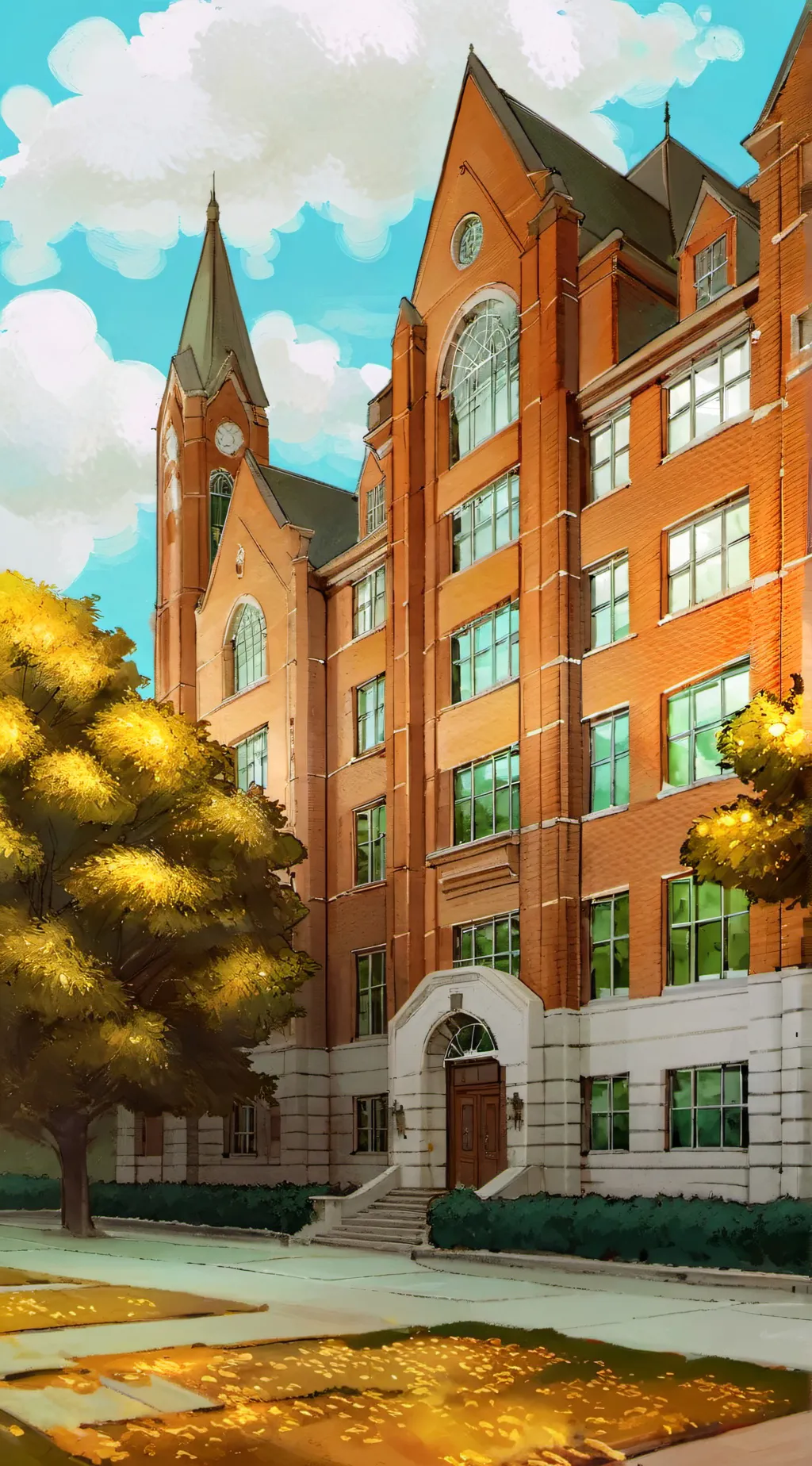 ai character: high school! background