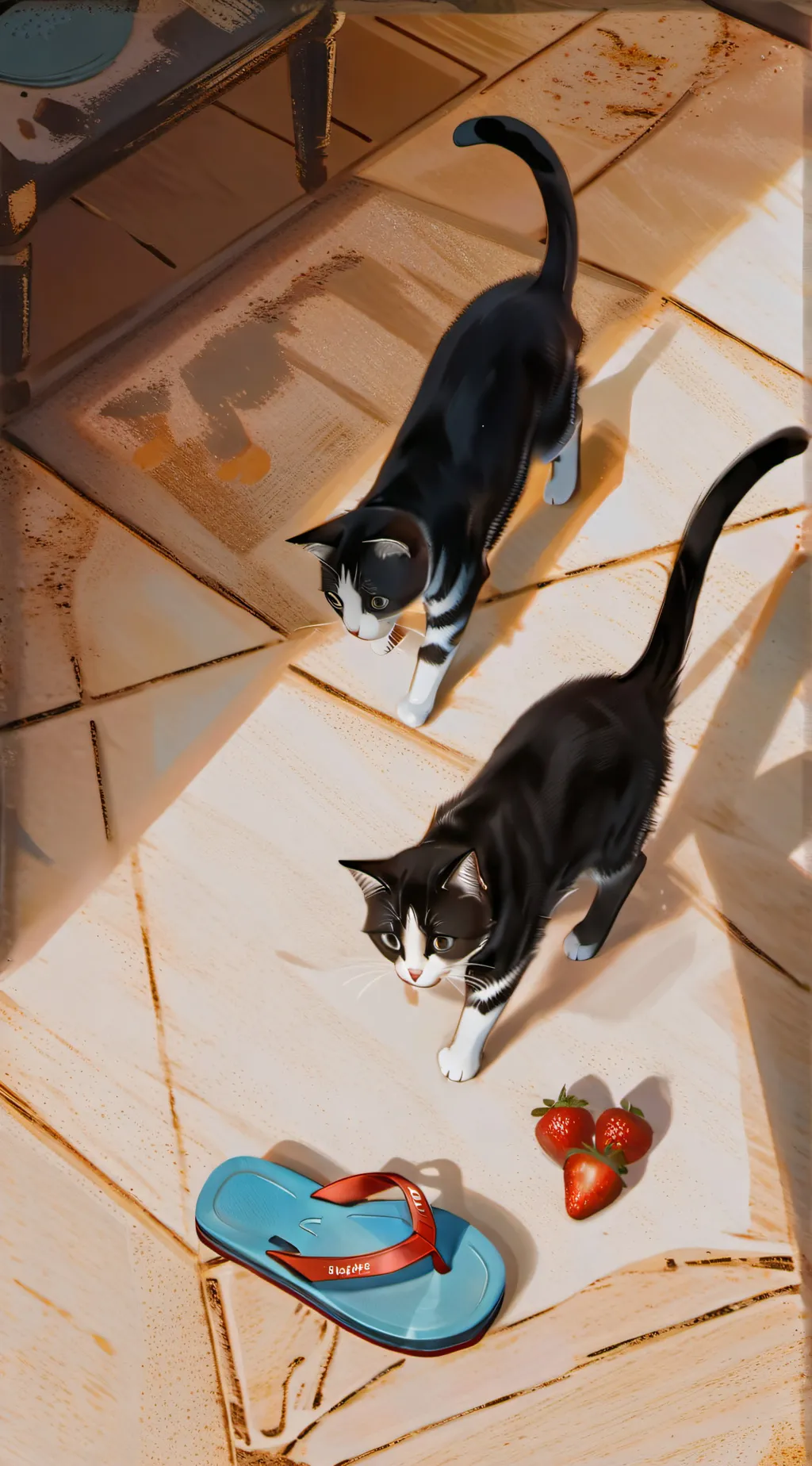 ai character: Rocky and Luna  background