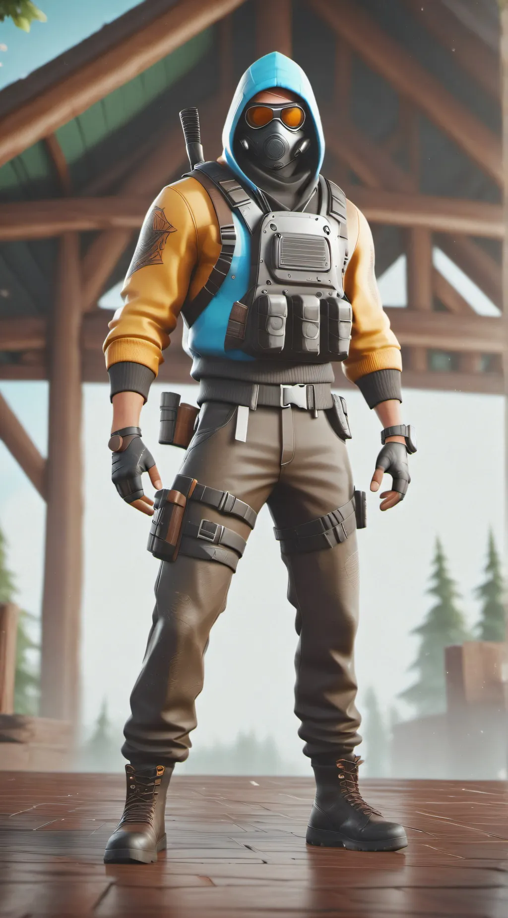 ai character: Fortnite skin background