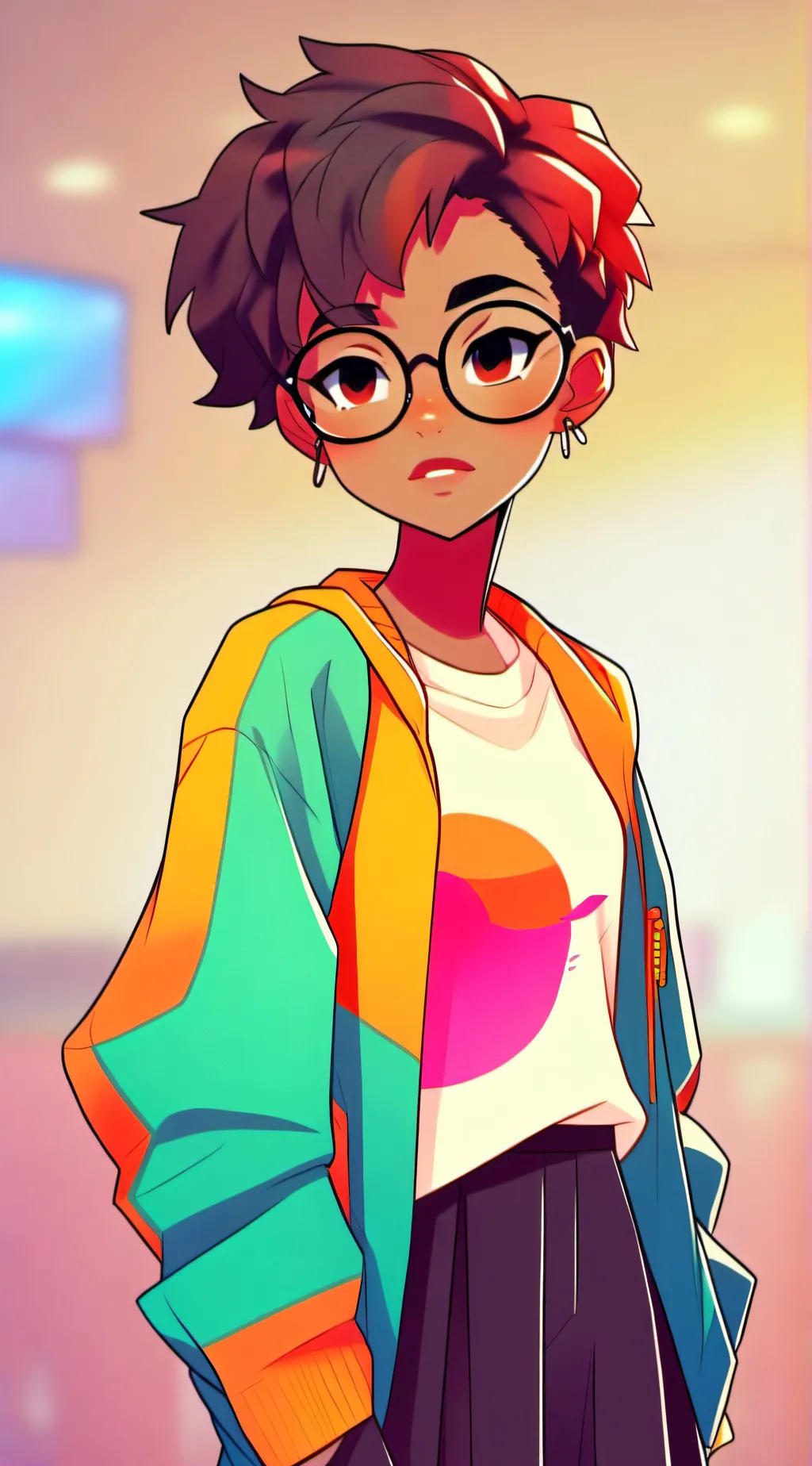 ai character: senorita cometa background