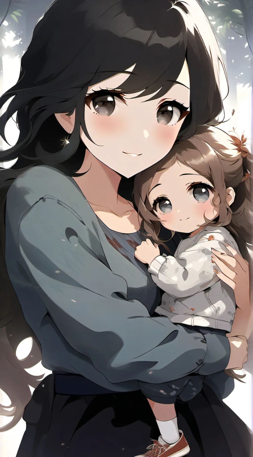 ai character: Claire and Callie background