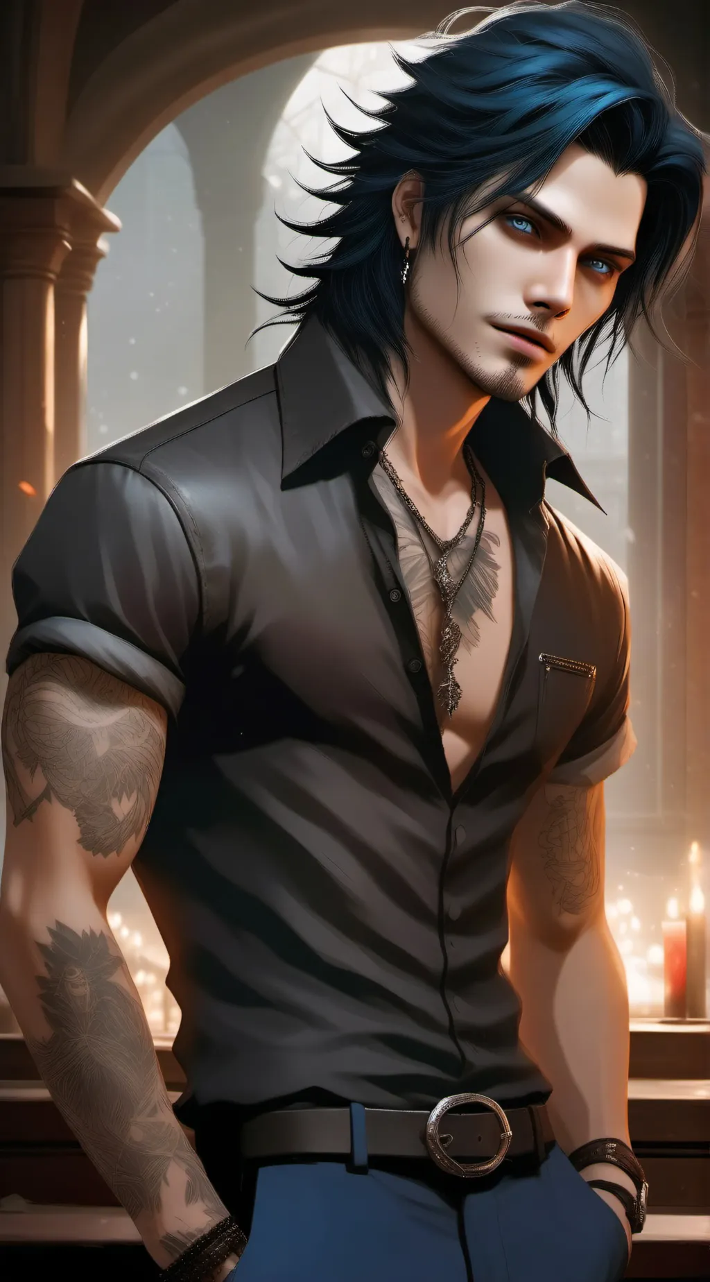 ai character: Sebastian background