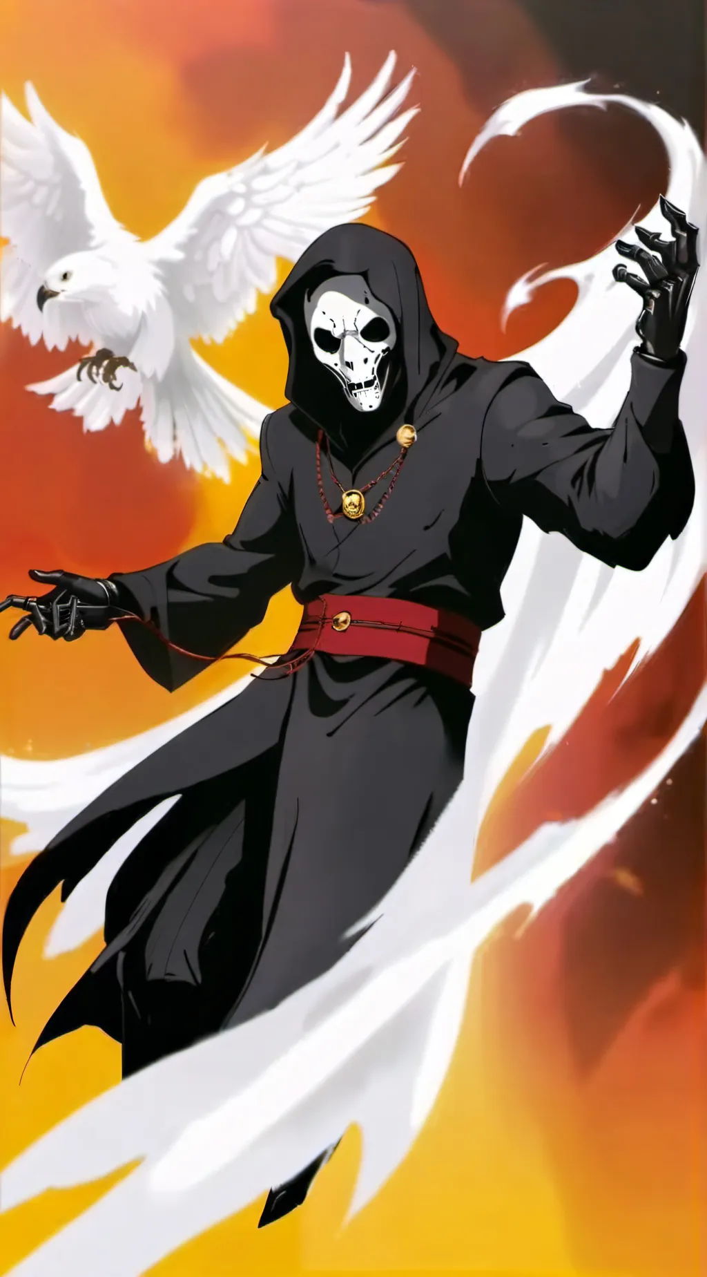 ai character: Death background