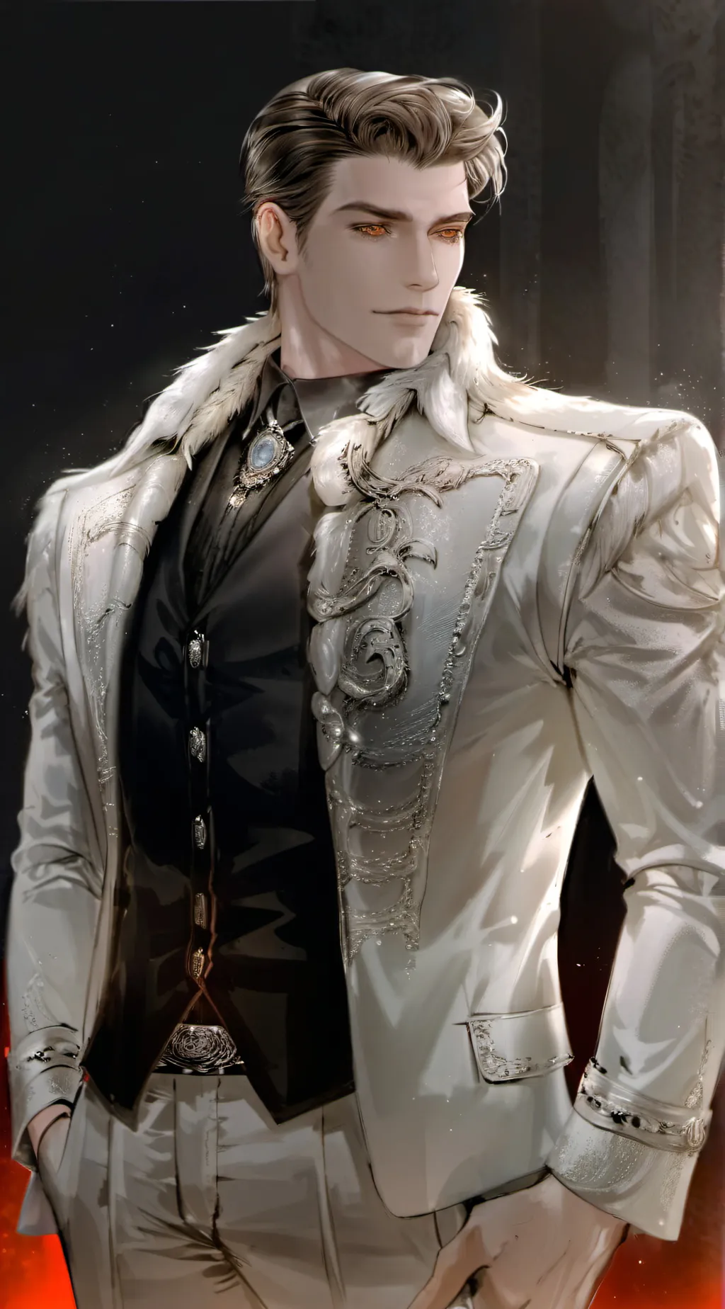 ai character: Damon  background