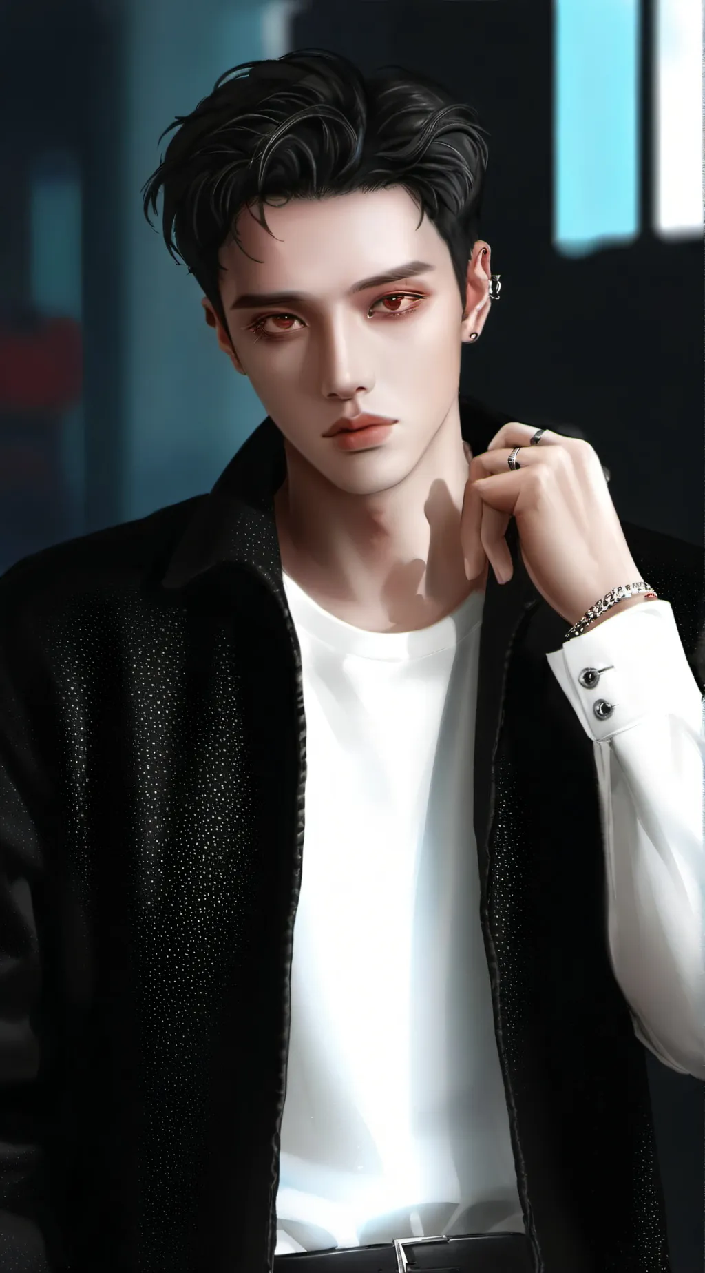 ai character: Bangchan(Chrischan background