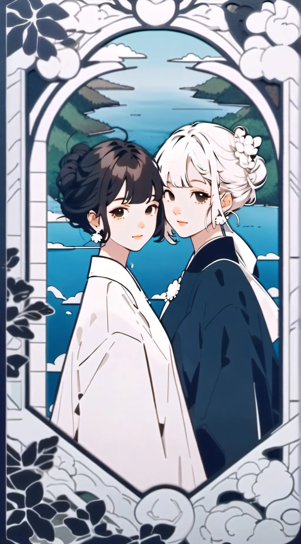 ai character: ur two wives😘😘 background