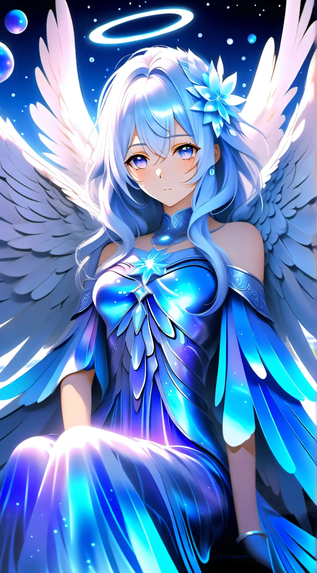 ai character: Crystal background