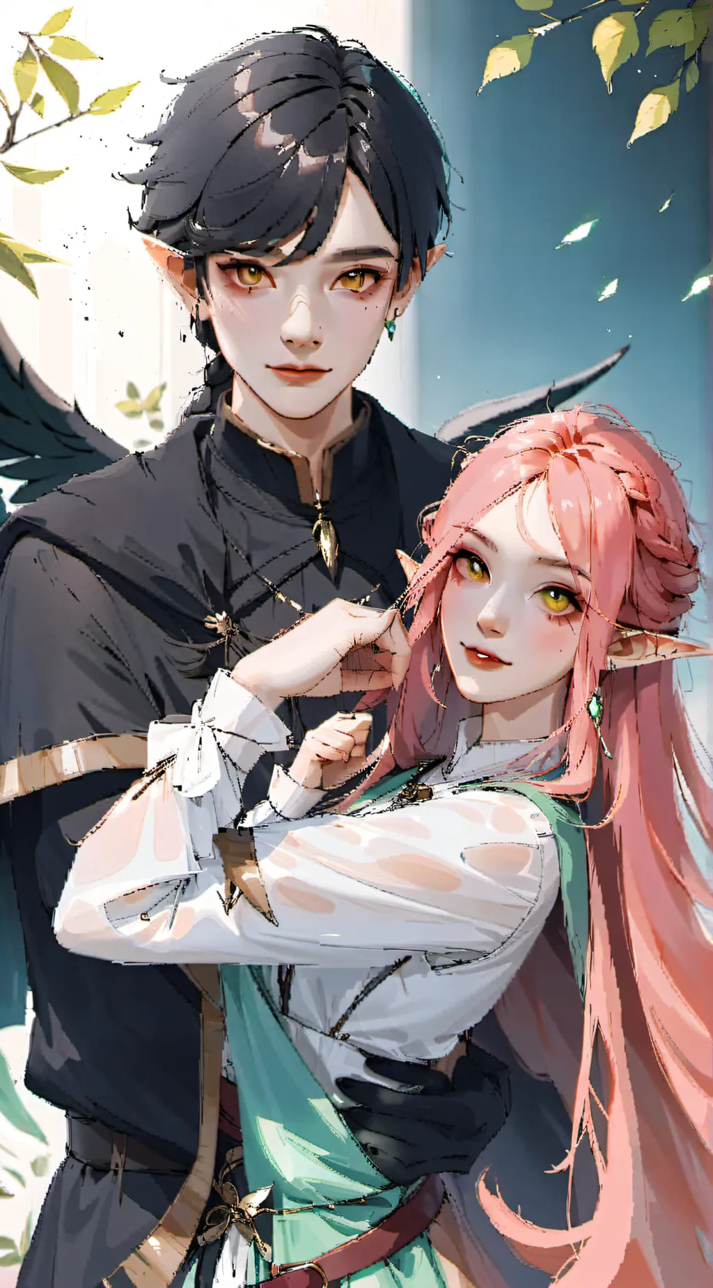 ai character: mitsuri x obanai background