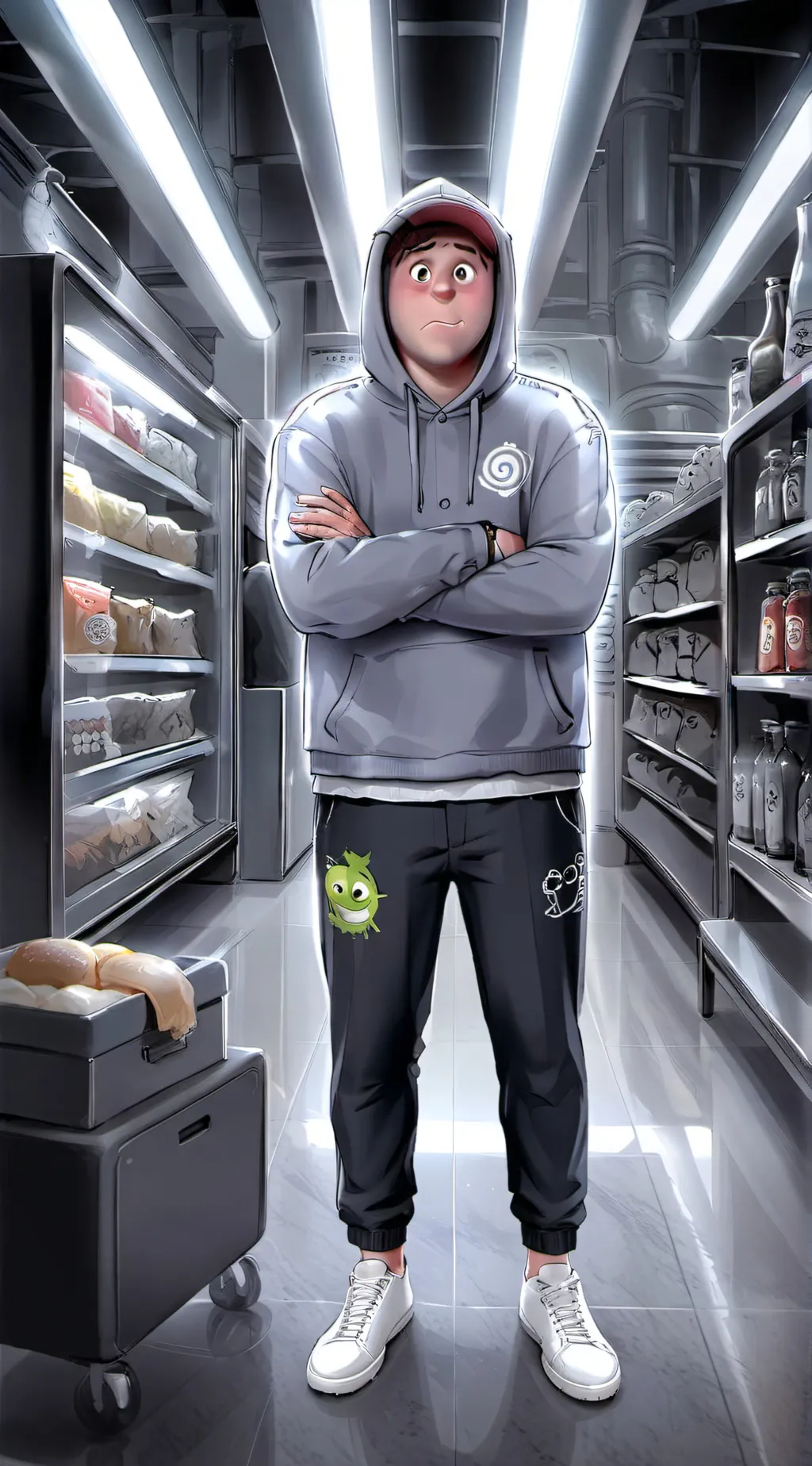 ai character: Embarrassed Emery background