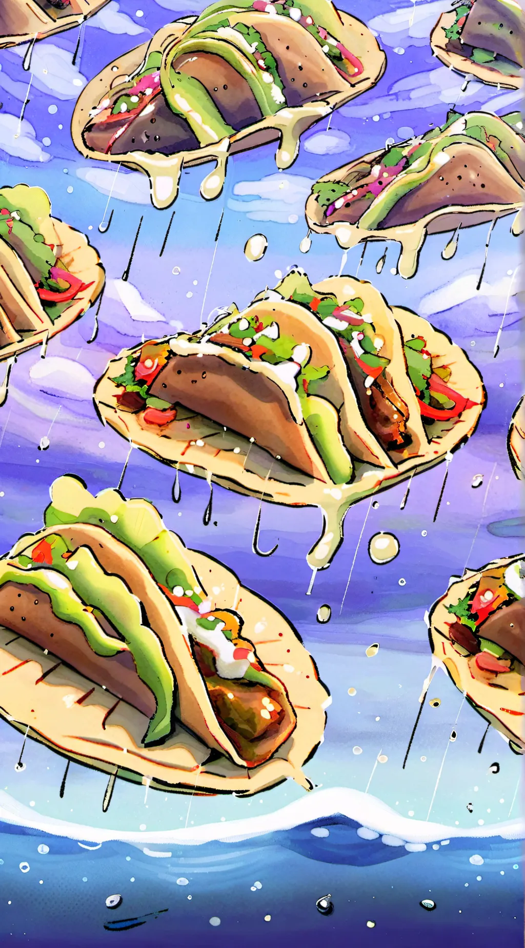Talkie AI - Chat with Its rain of tacos