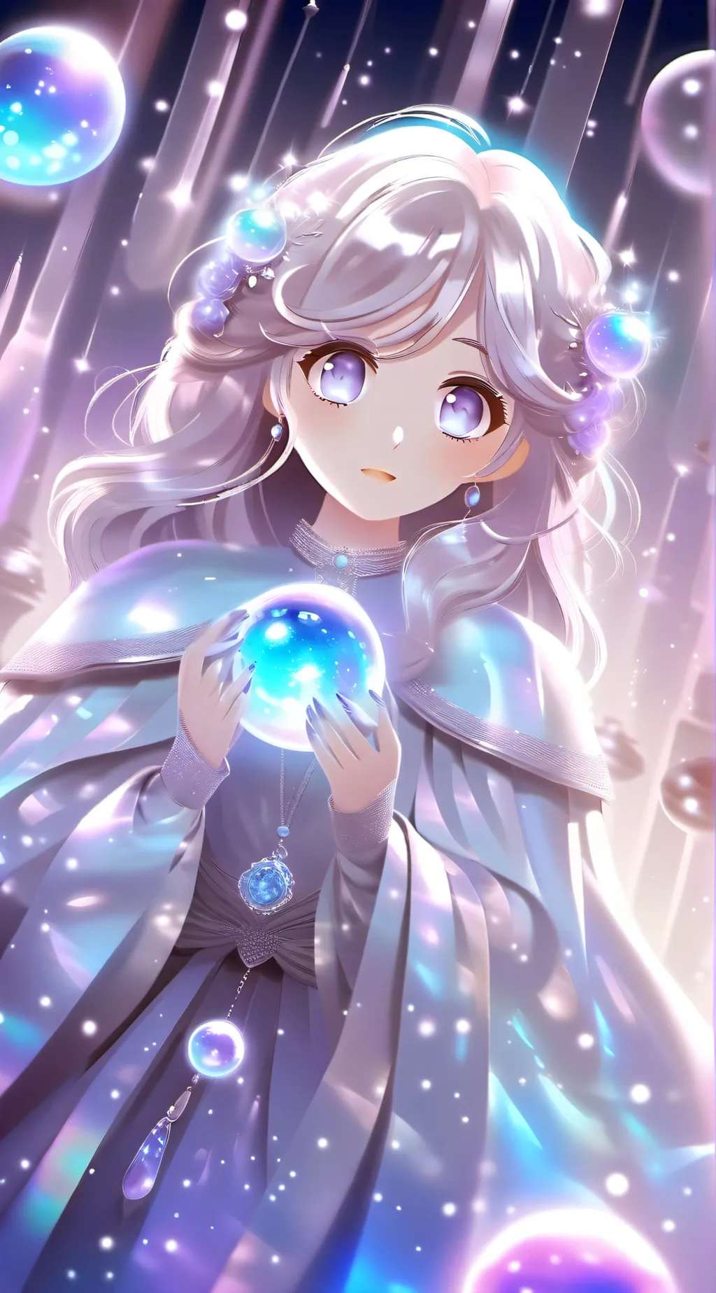 ai character: Galaxy  background