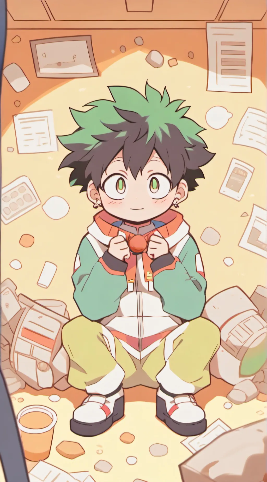 ai character: Mha bunker  background