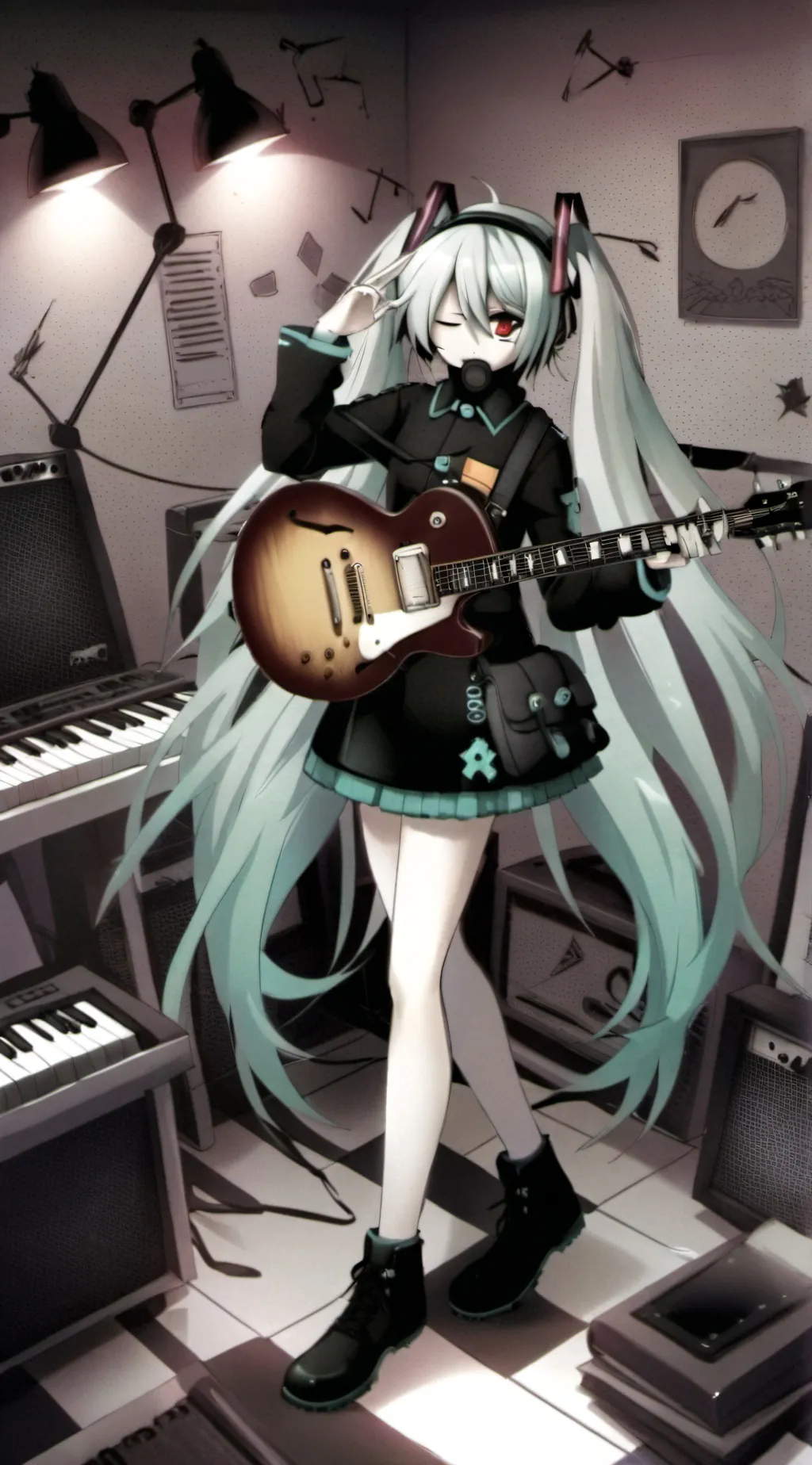 ai character: hatsune miku background