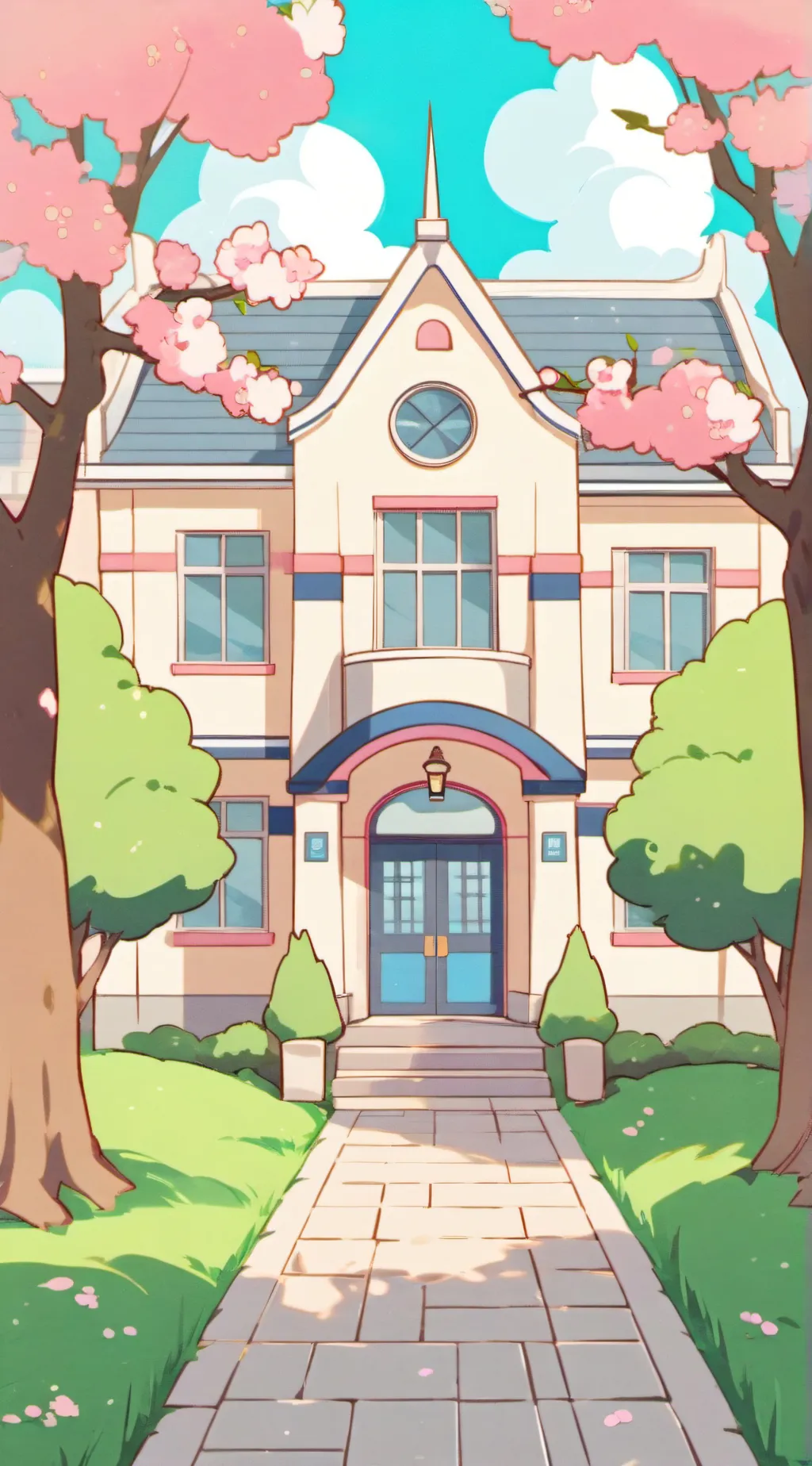 ai character: New School background