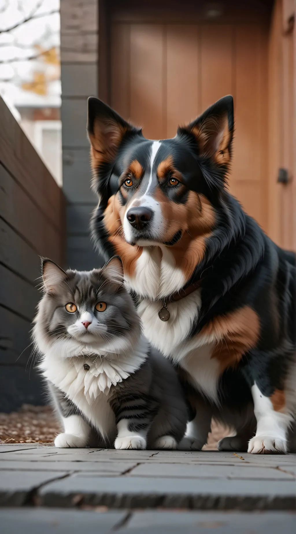 ai character:  Smiling critters  background