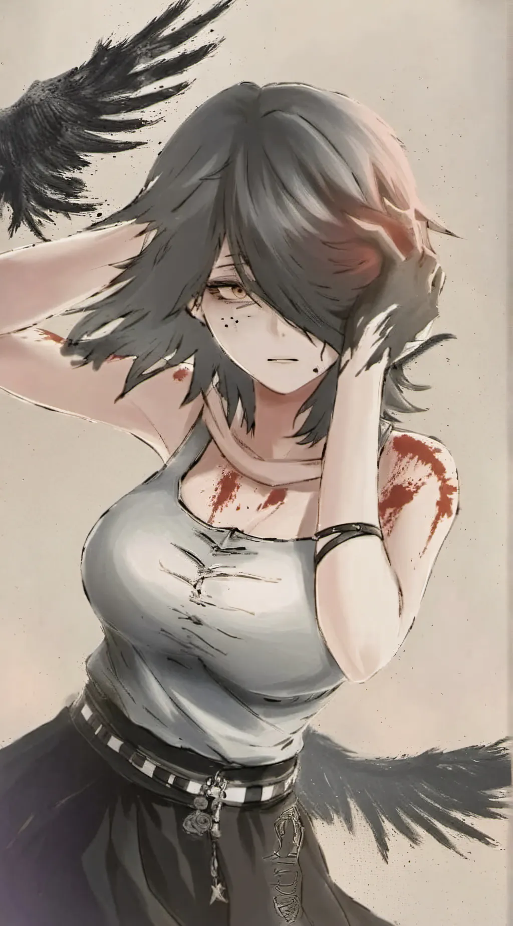 ai character: ash background