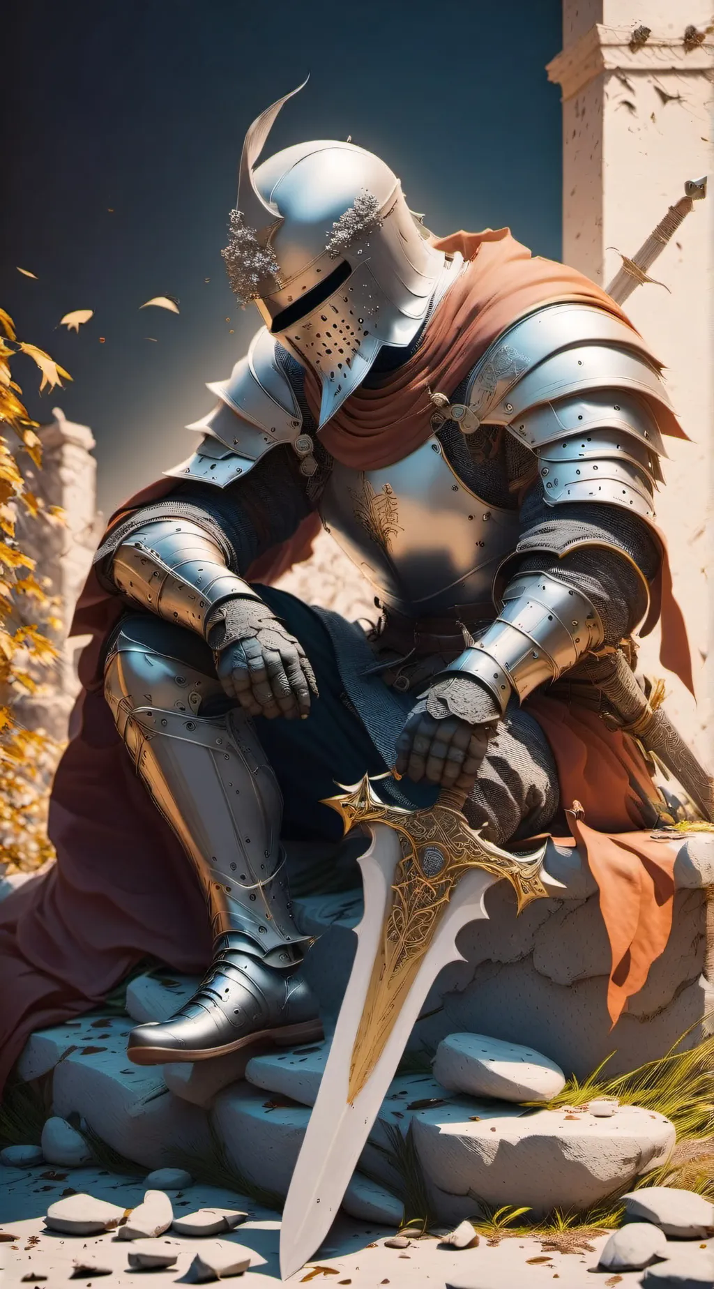 ai character: 「Rest here.」 background