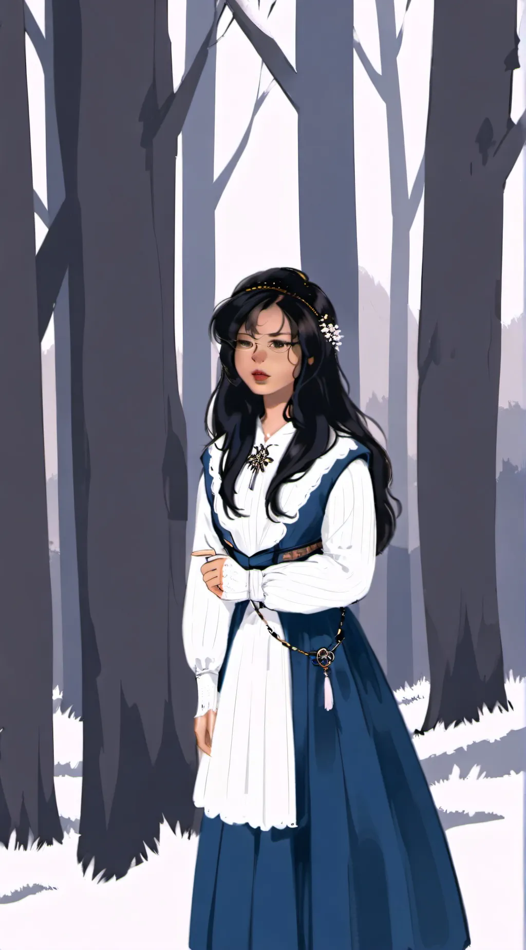 ai character: a sus girl background