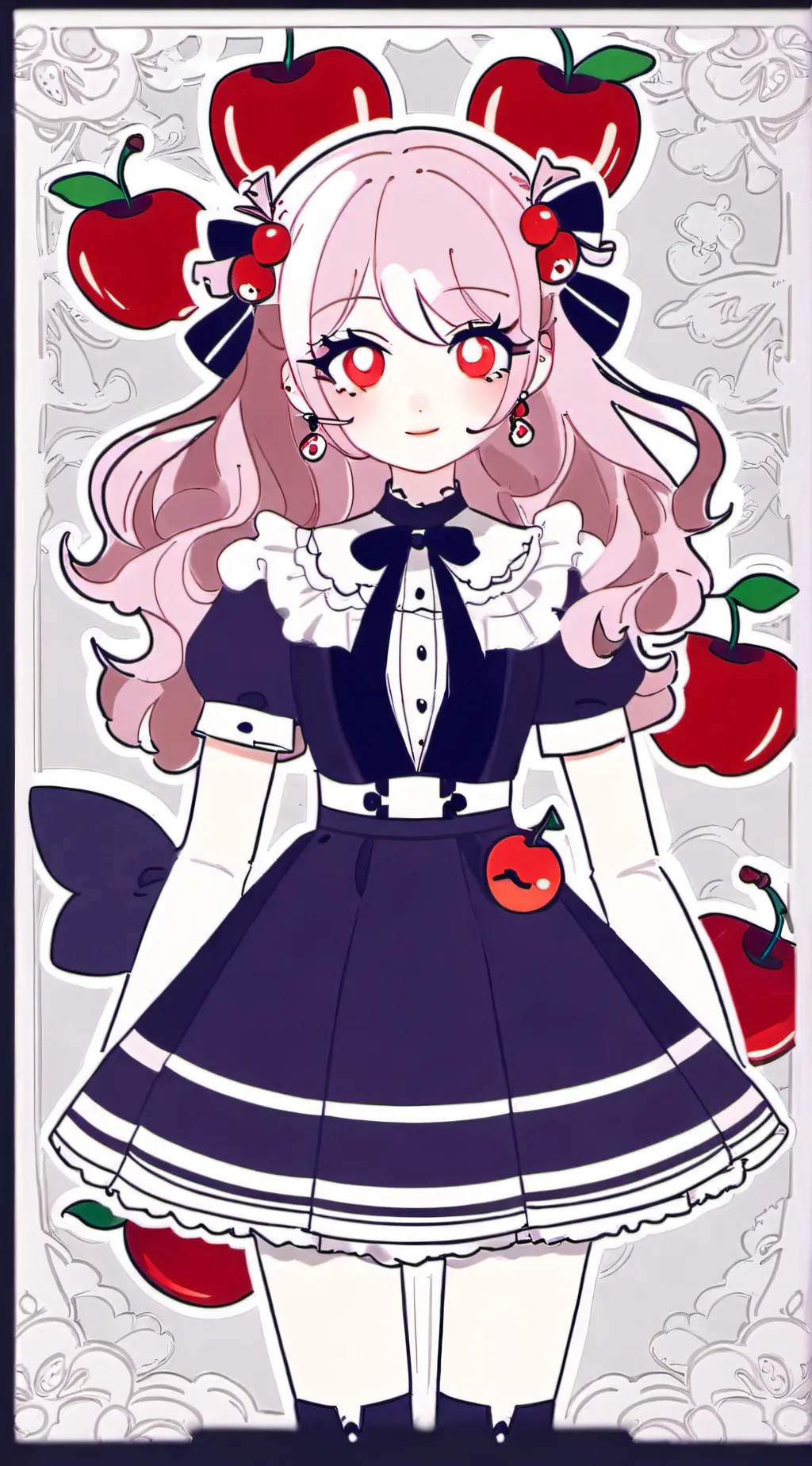 ai character: Cherry background