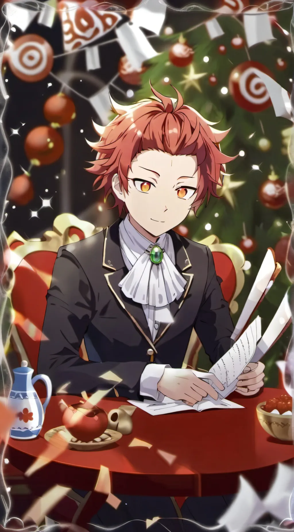 ai character: Eijiro Kirishima  background