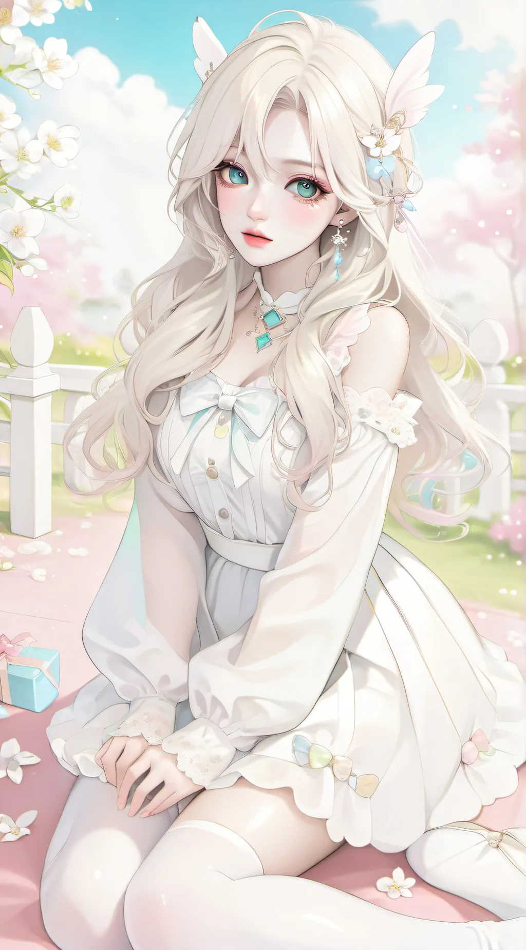 ai character: Cherry background
