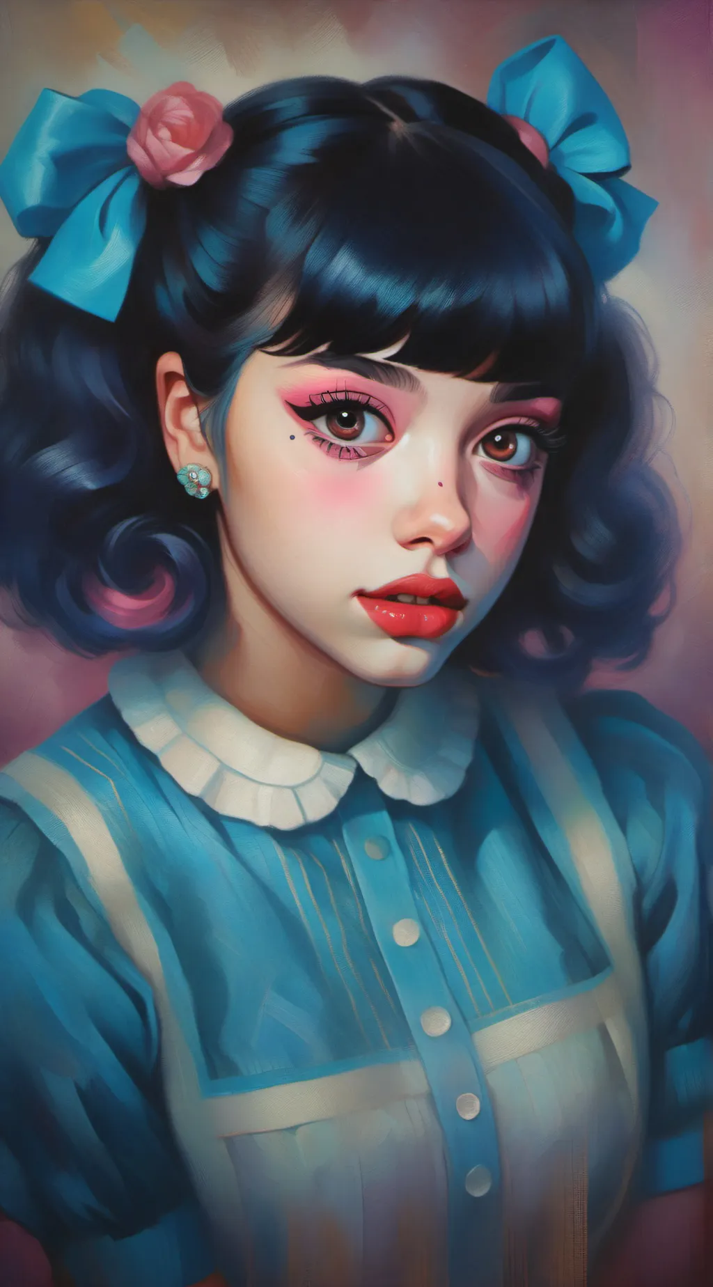 ai character: cry baby  background