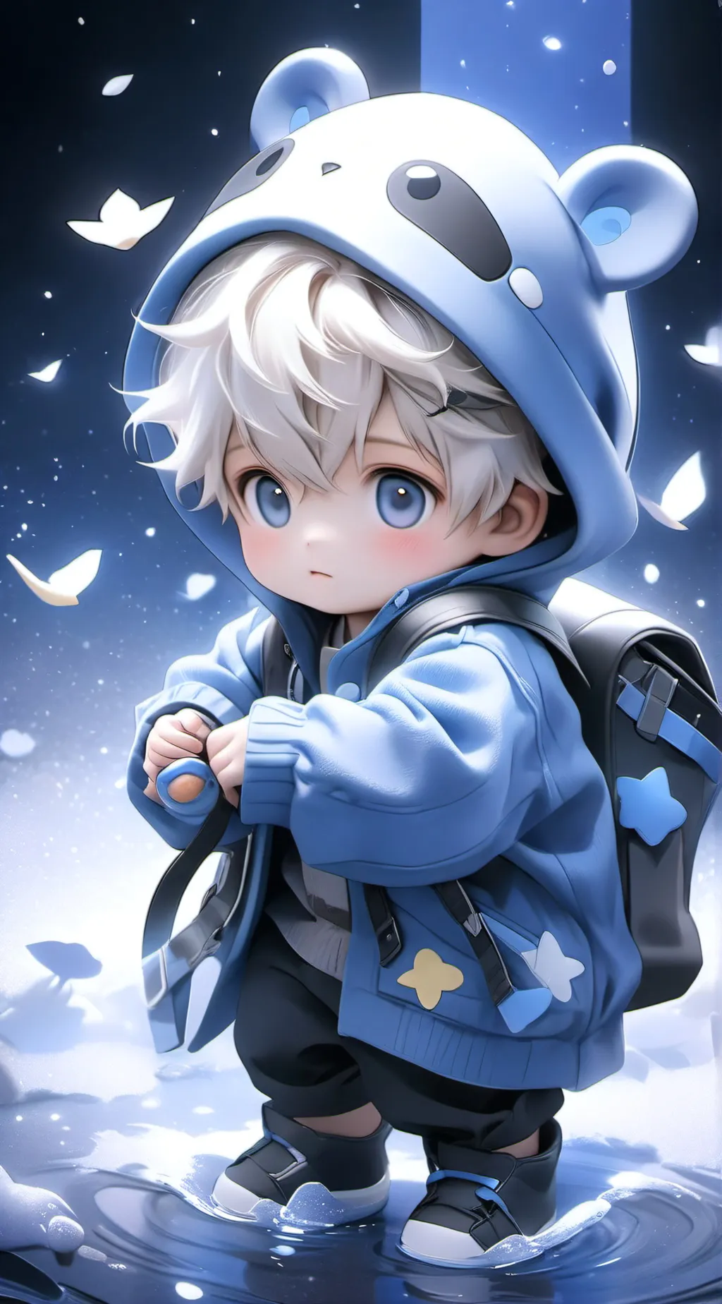 ai character: Lucas  background