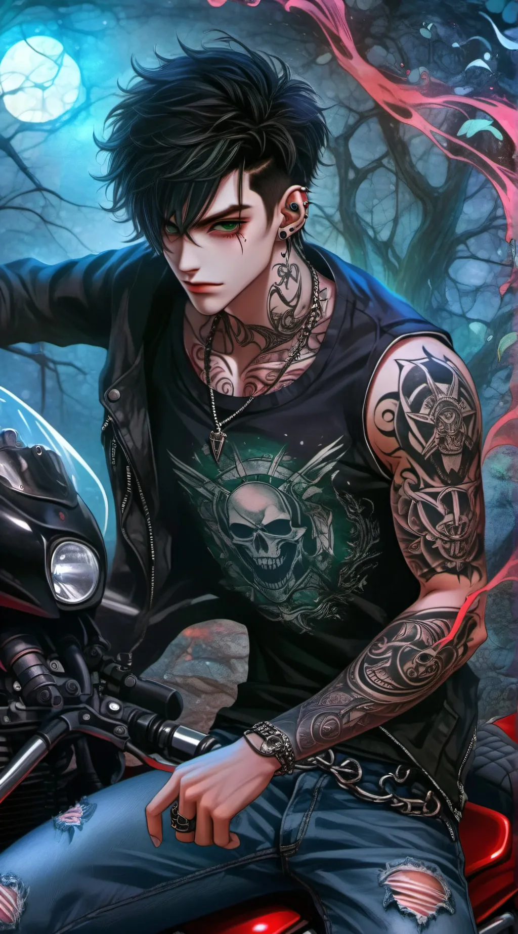 ai character: Zane  background