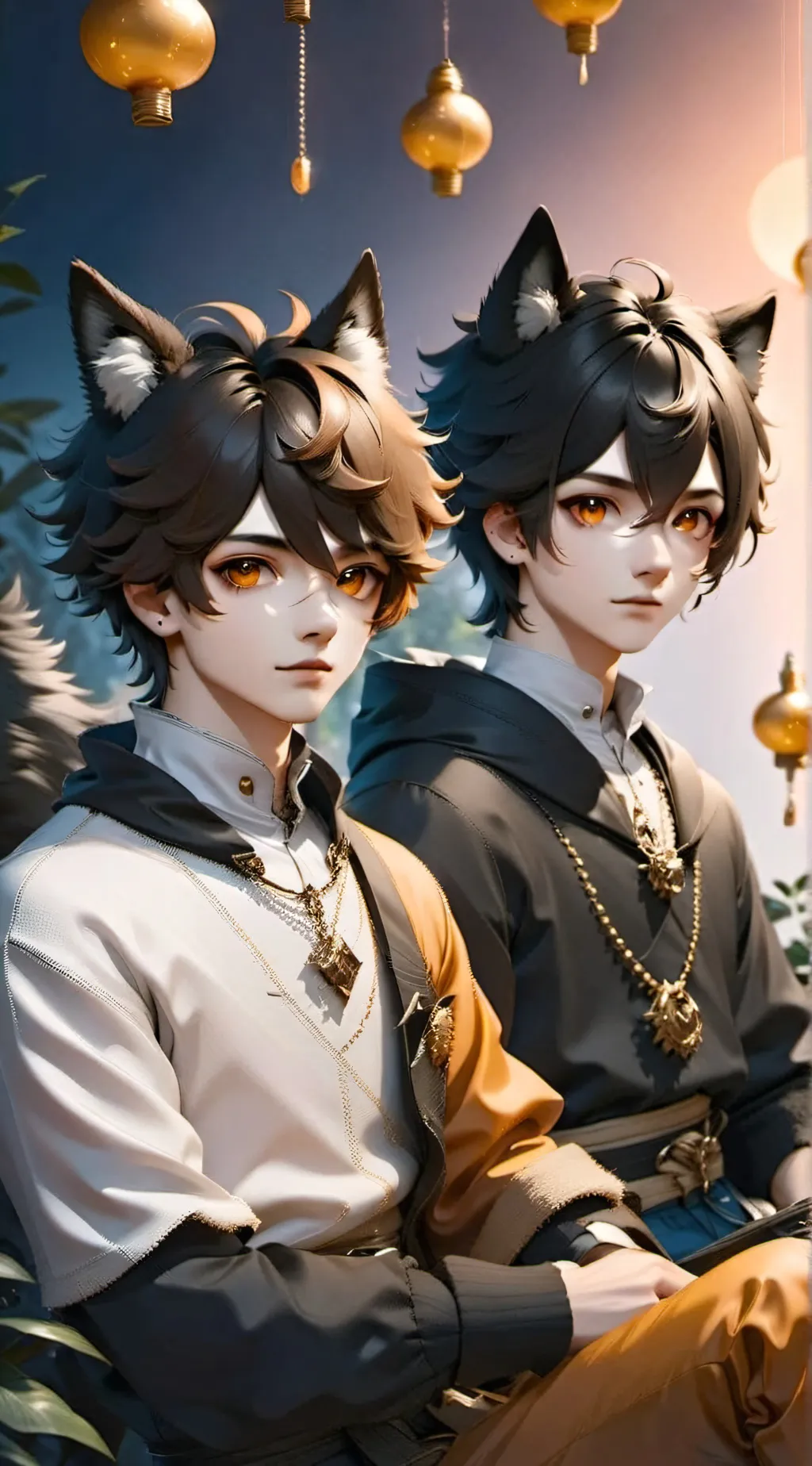 ai character: Lucas and Michael background