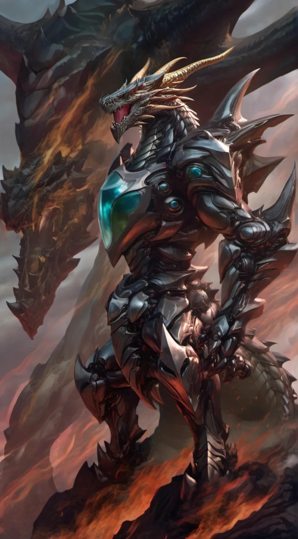 ai character: dragon background