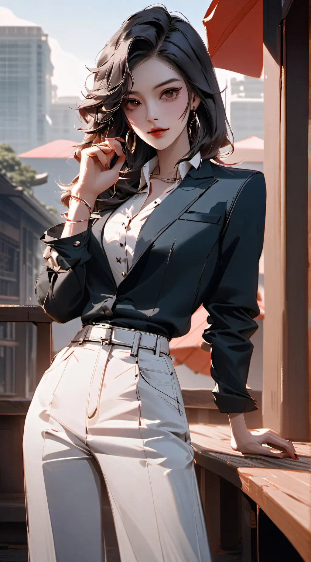 ai character: makia background