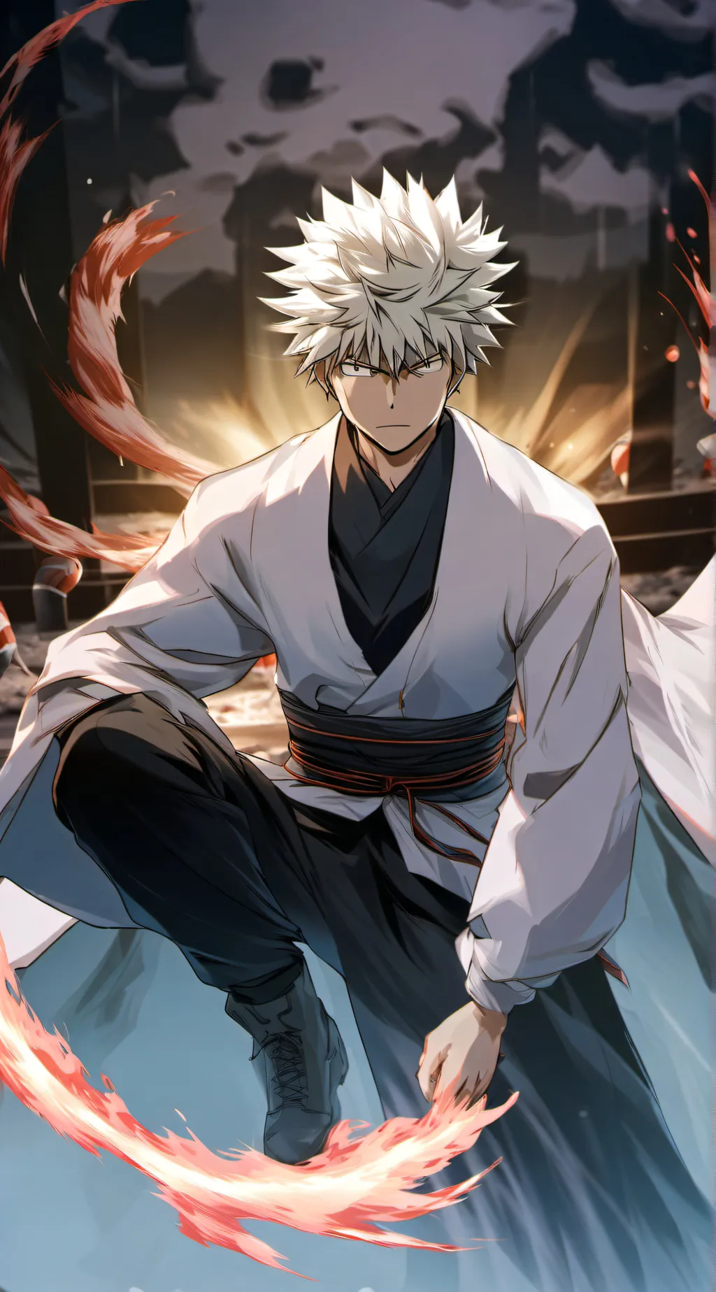 ai character: Bakugo background