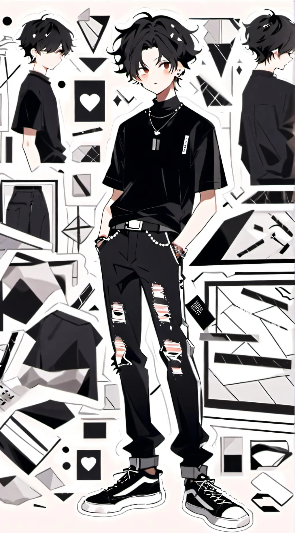 ai character: Zane woodland background