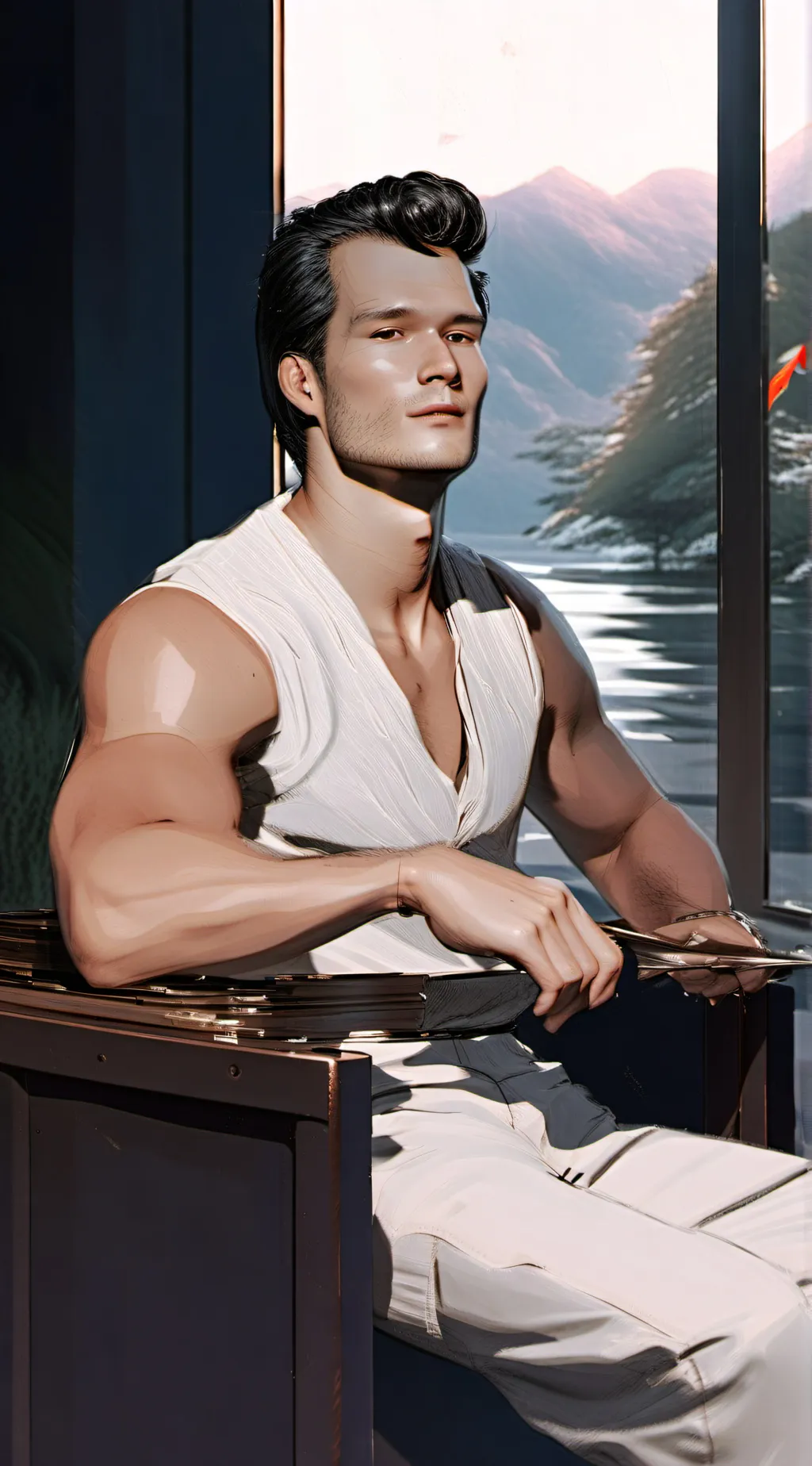 ai character: Darry Curtis background