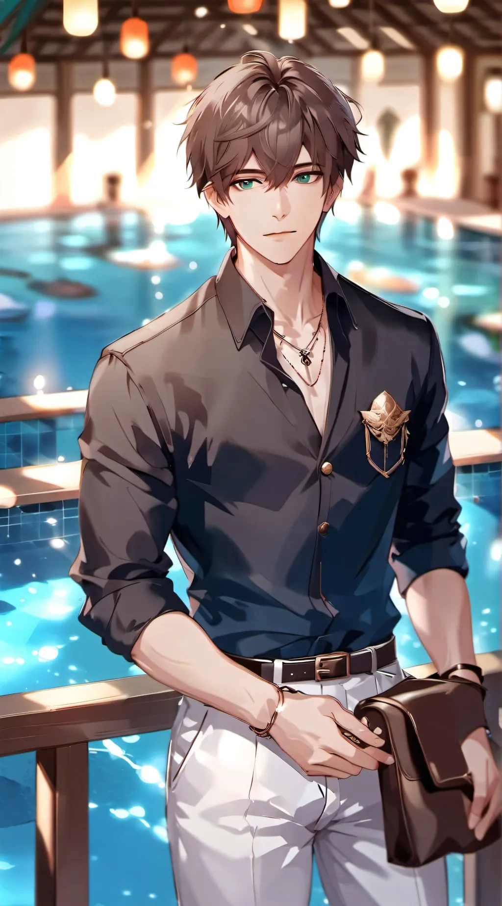 ai character: Levi  background