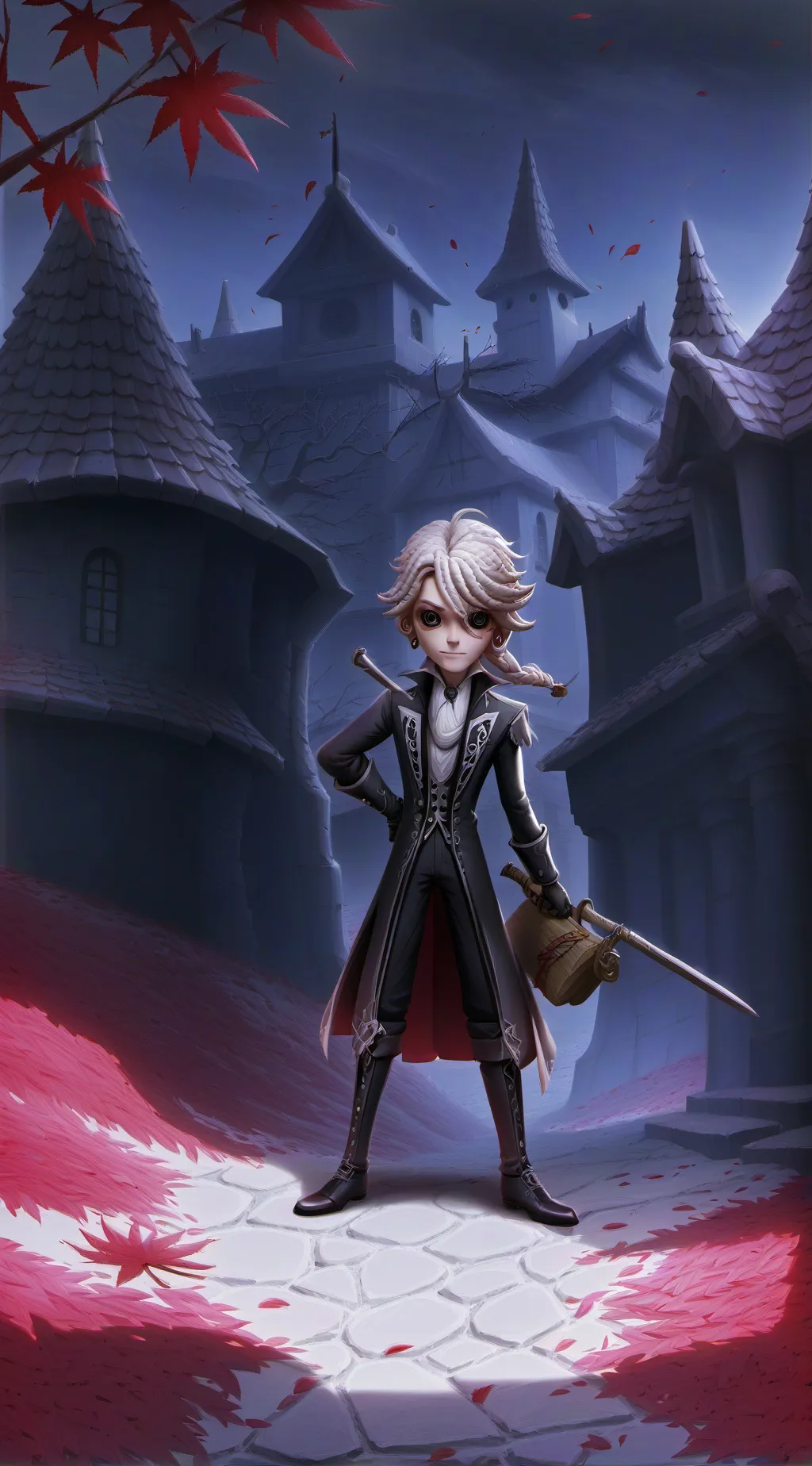 ai character: bakugo  background