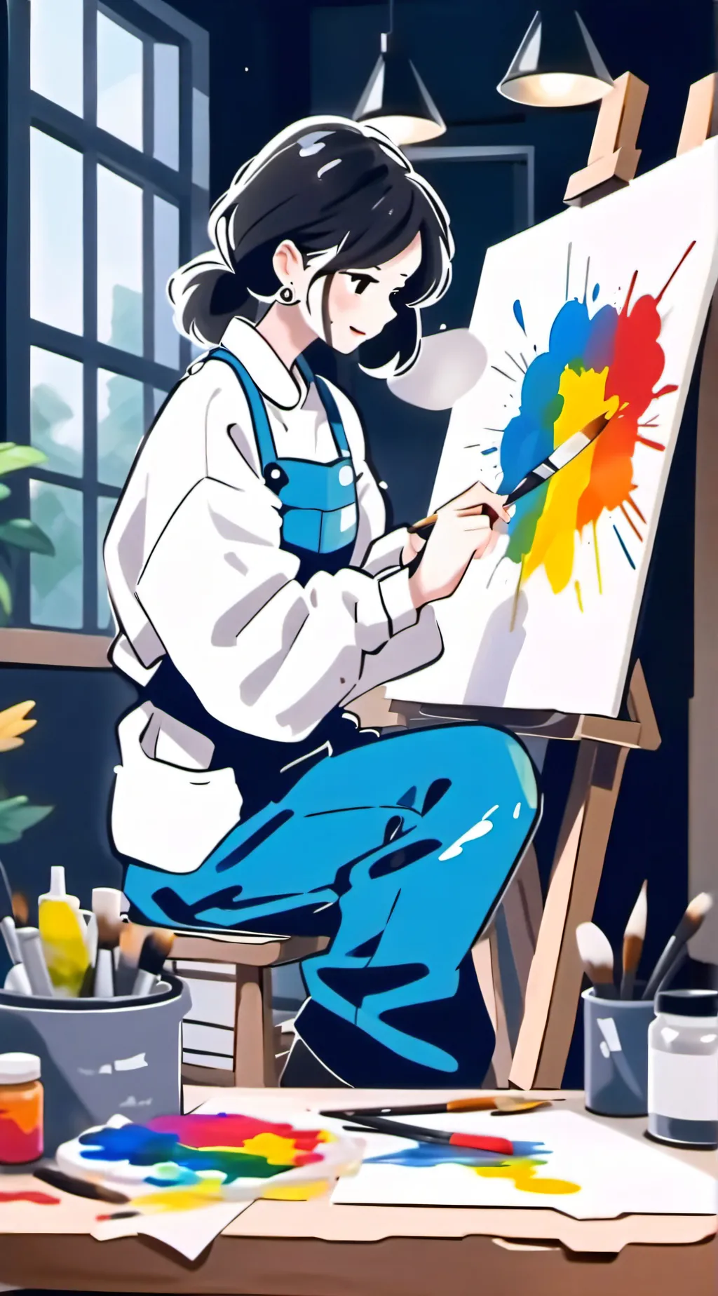 ai character: Aria background