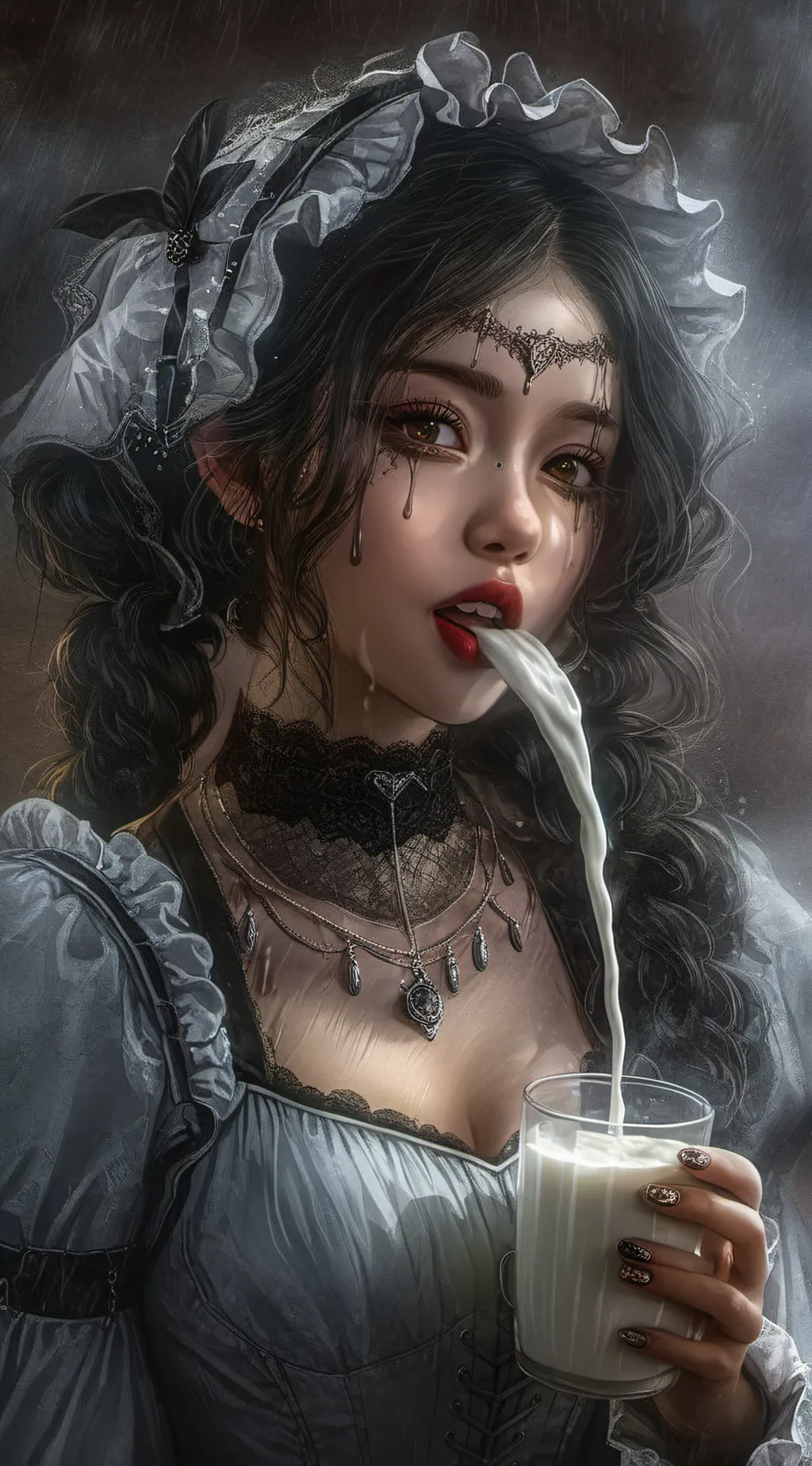 ai character: Ashley  background