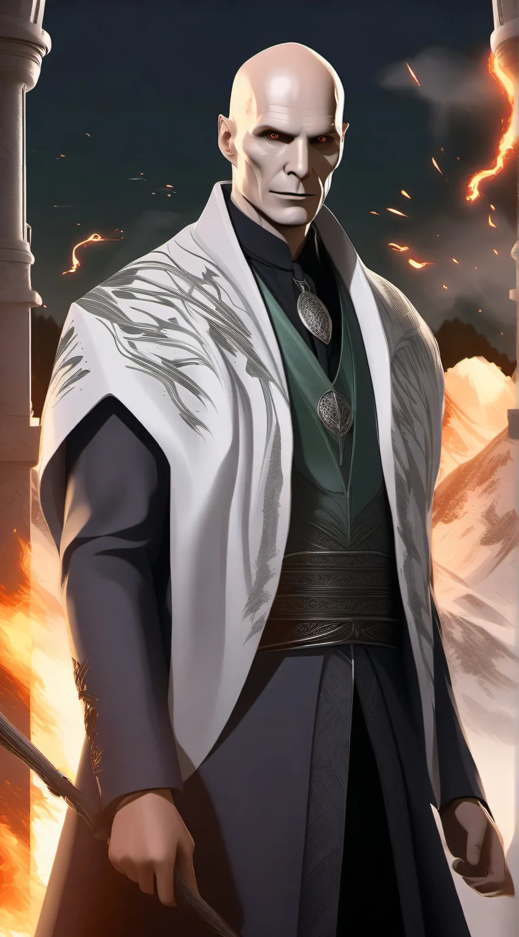 ai character: final battle background