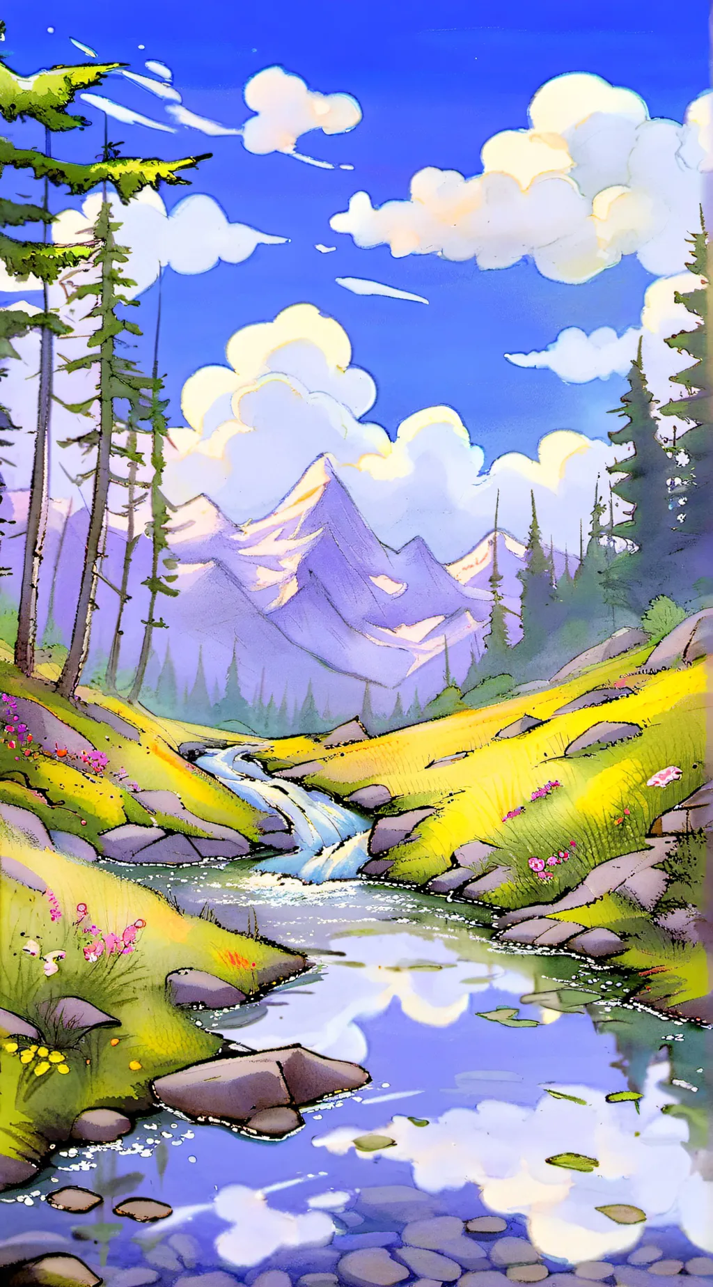 ai character: touch grass! background