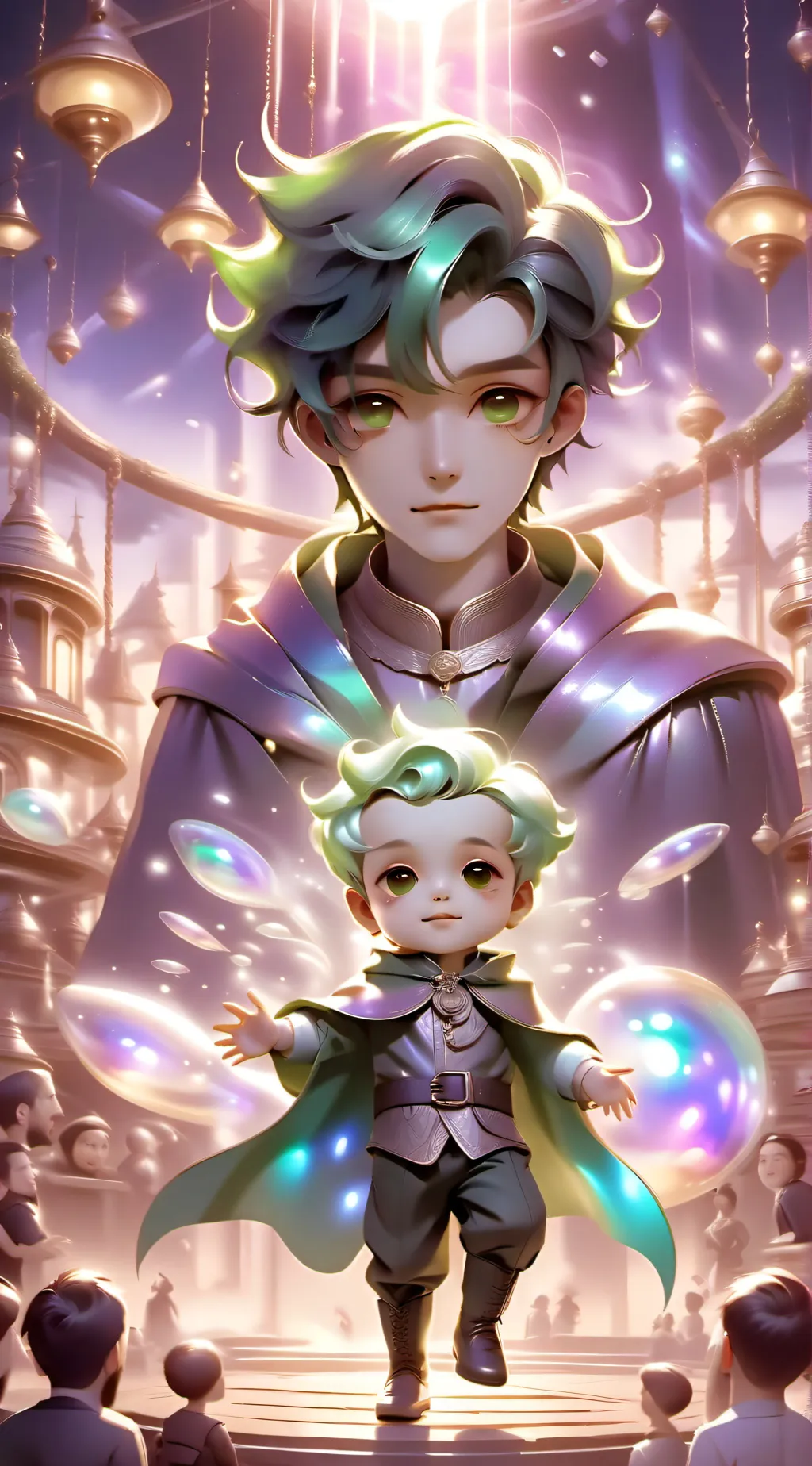 ai character: Mha BUT DEKU BABY background