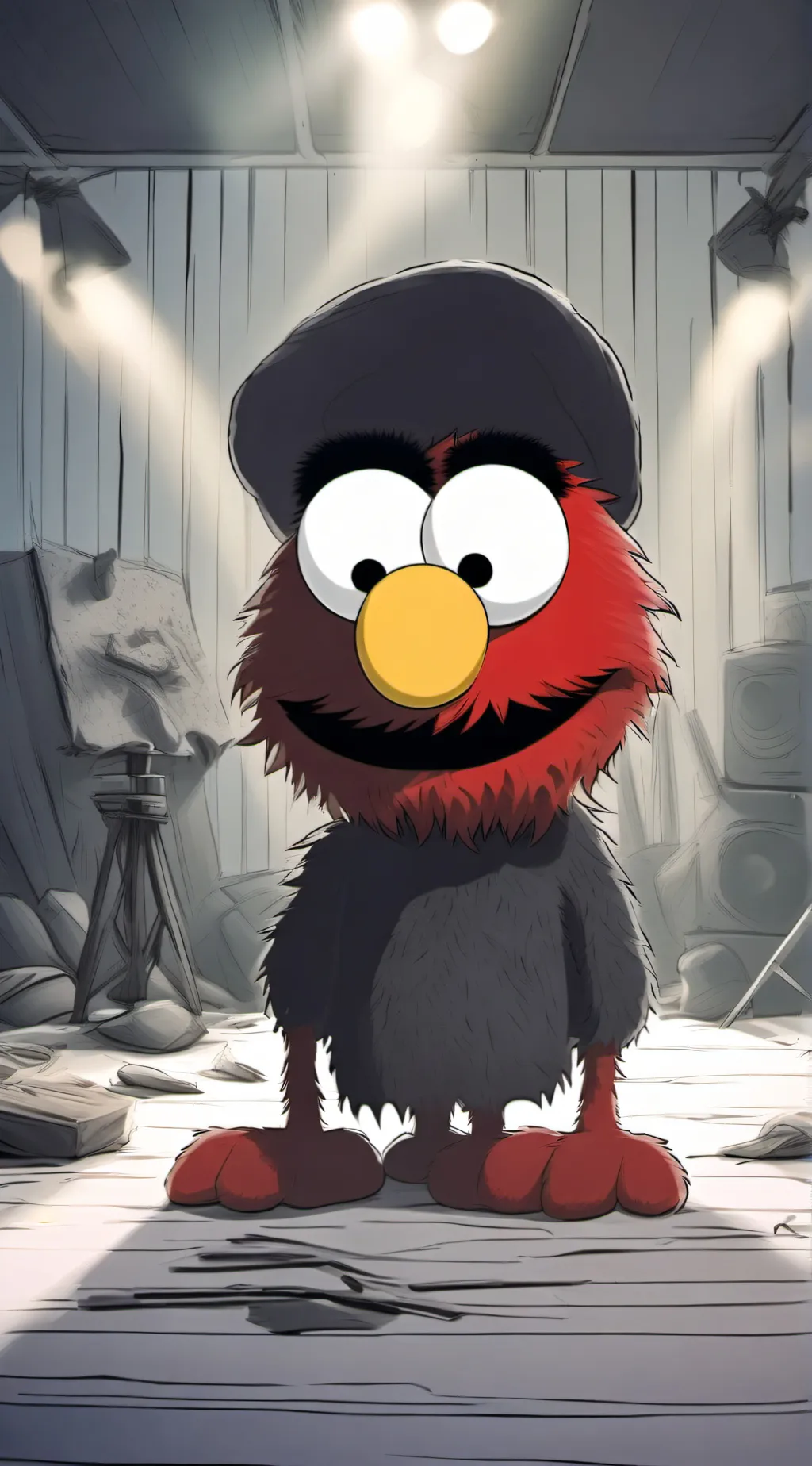 ai character: Elmo background