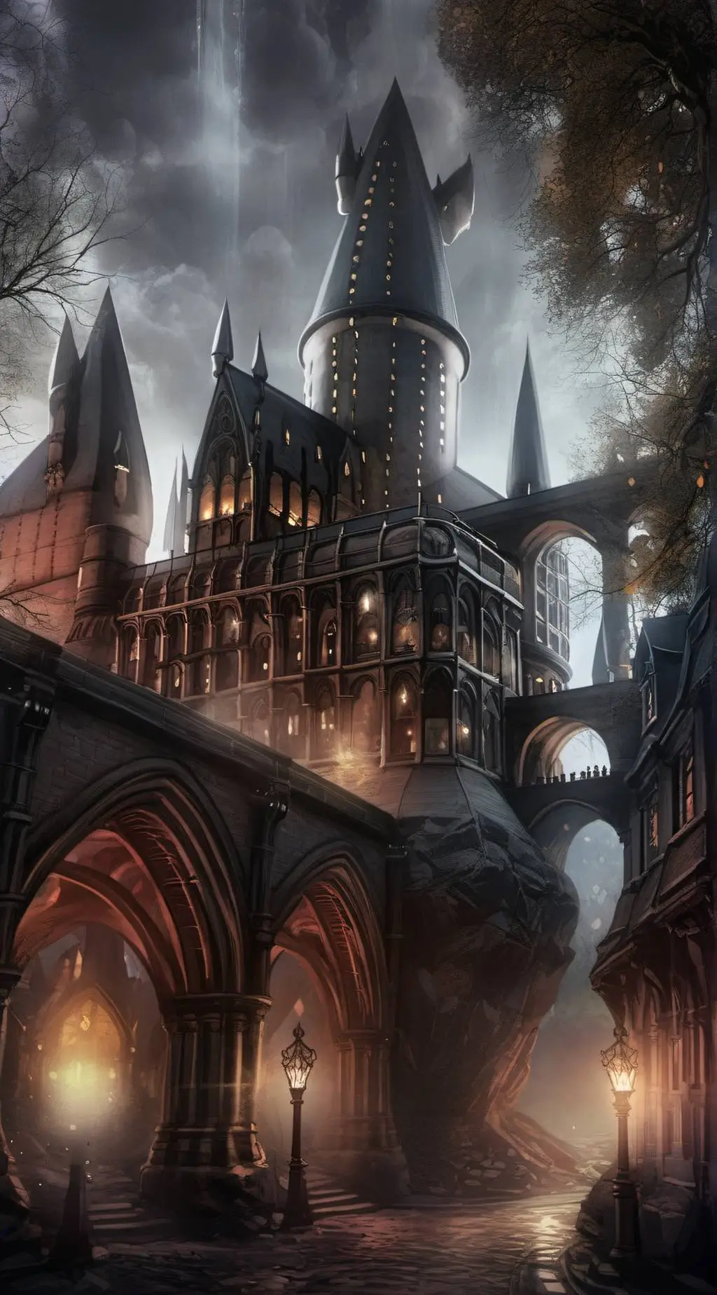 ai character: Hoggywarts background