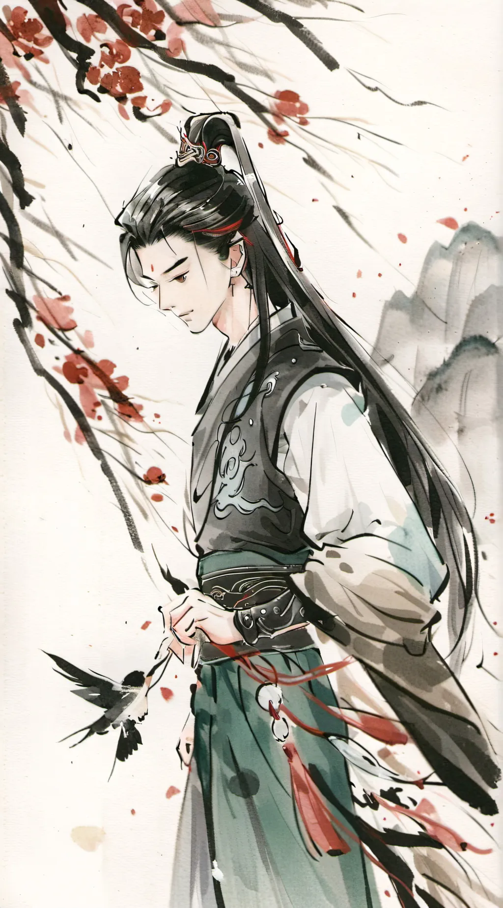 ai character: 沈听肆 background