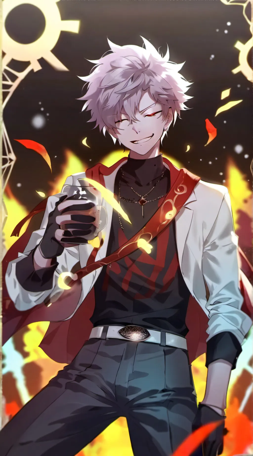 ai character: Villain bakugo background