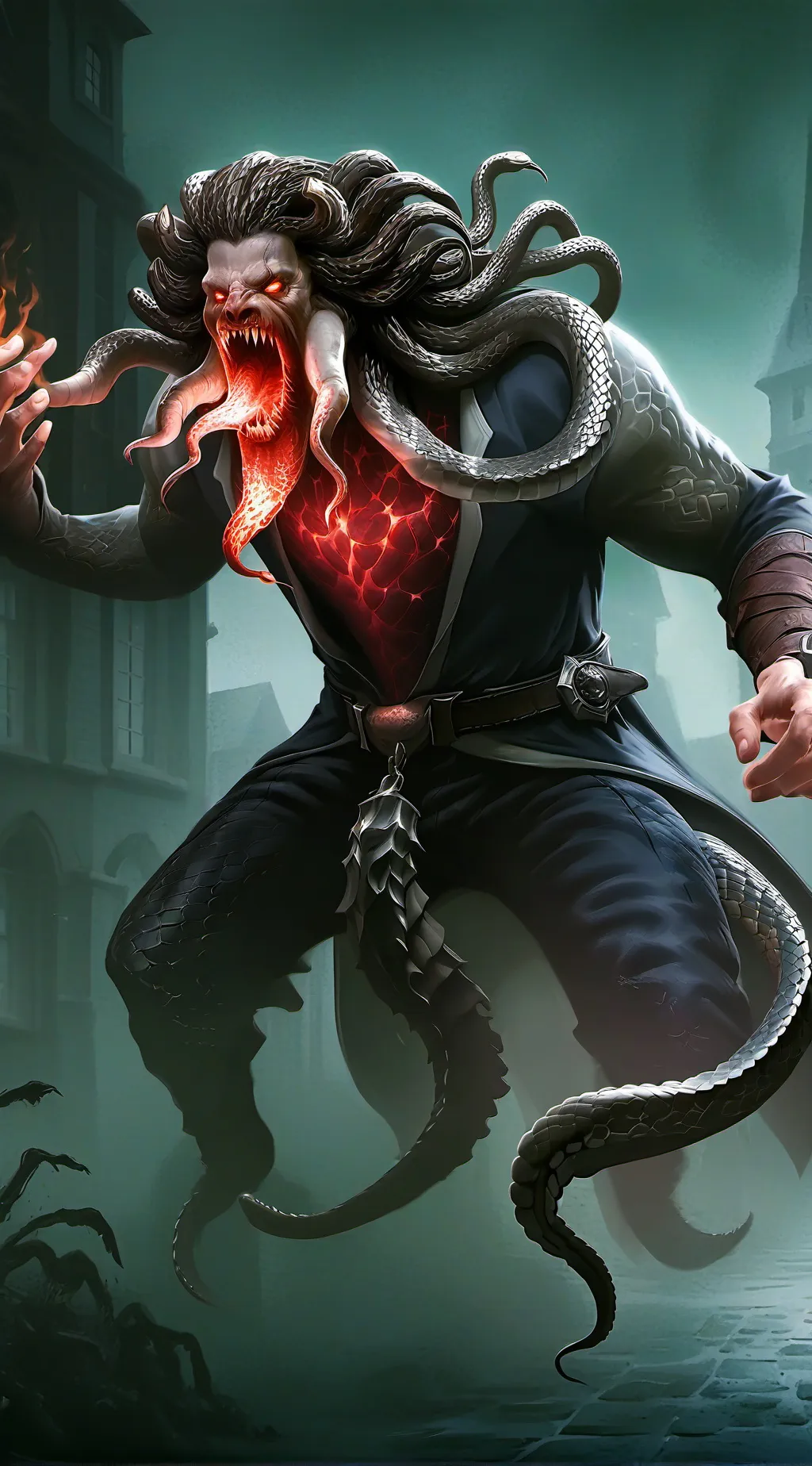 ai character: Inferno. background