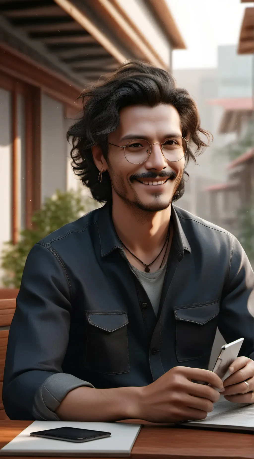 ai character: dad background