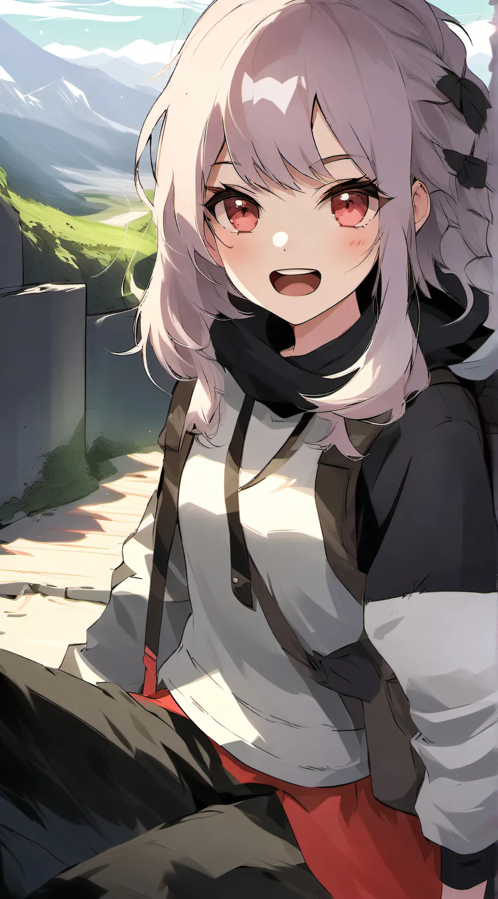 ai character: Ashley  background